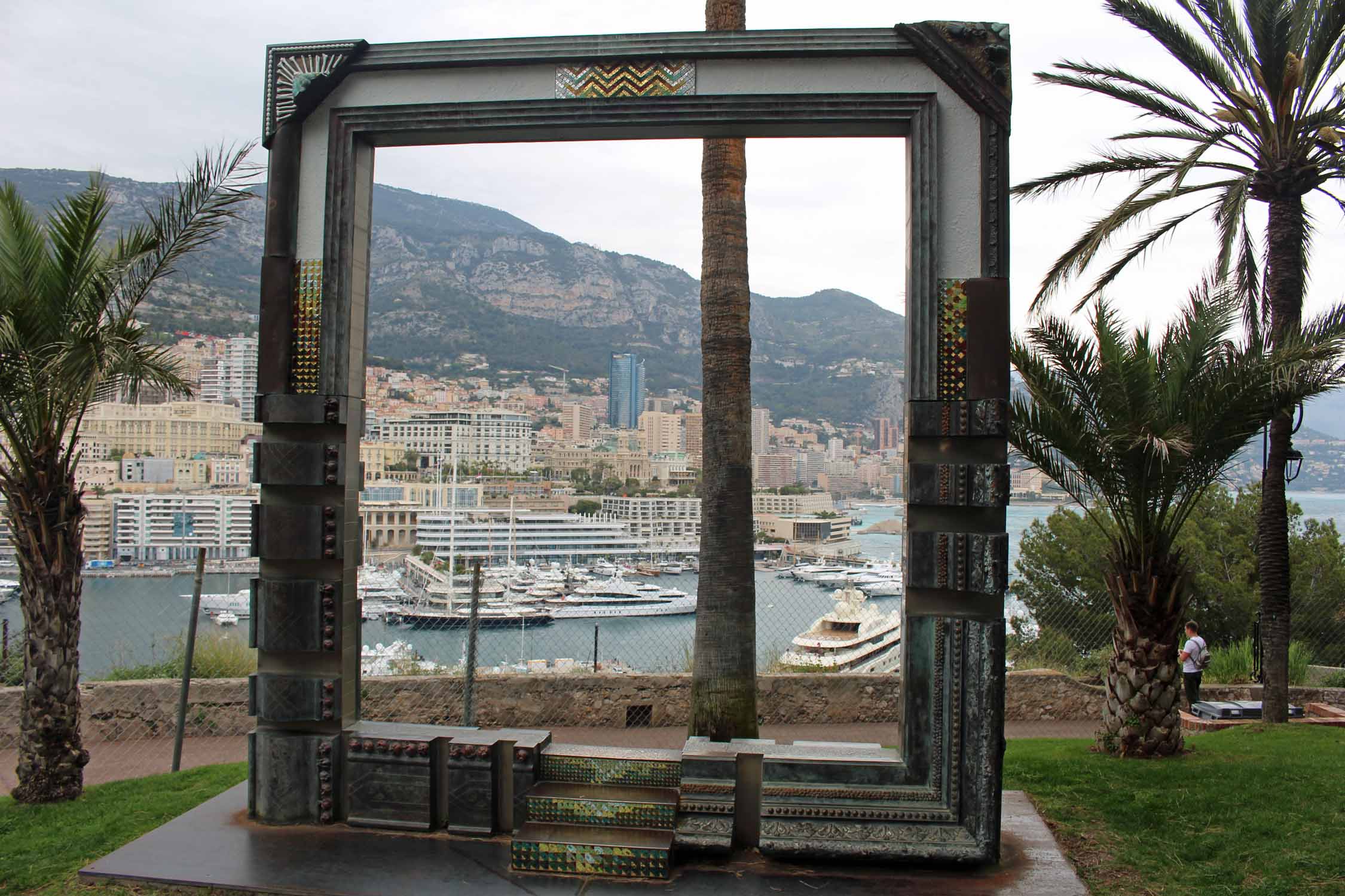 Principauté de Monaco, sculpture cadre, port