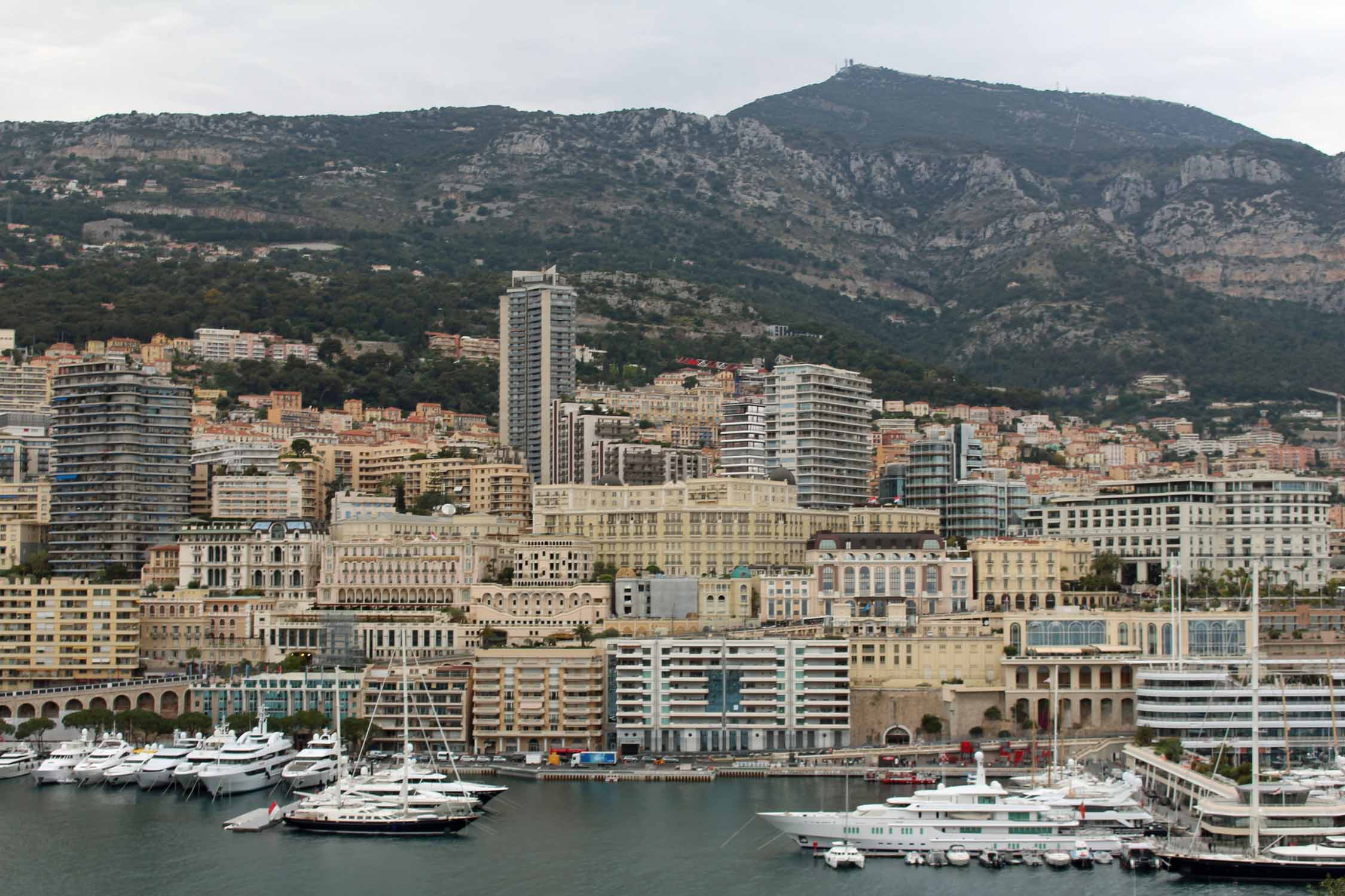 Principauté de Monaco, vue du port, paysage