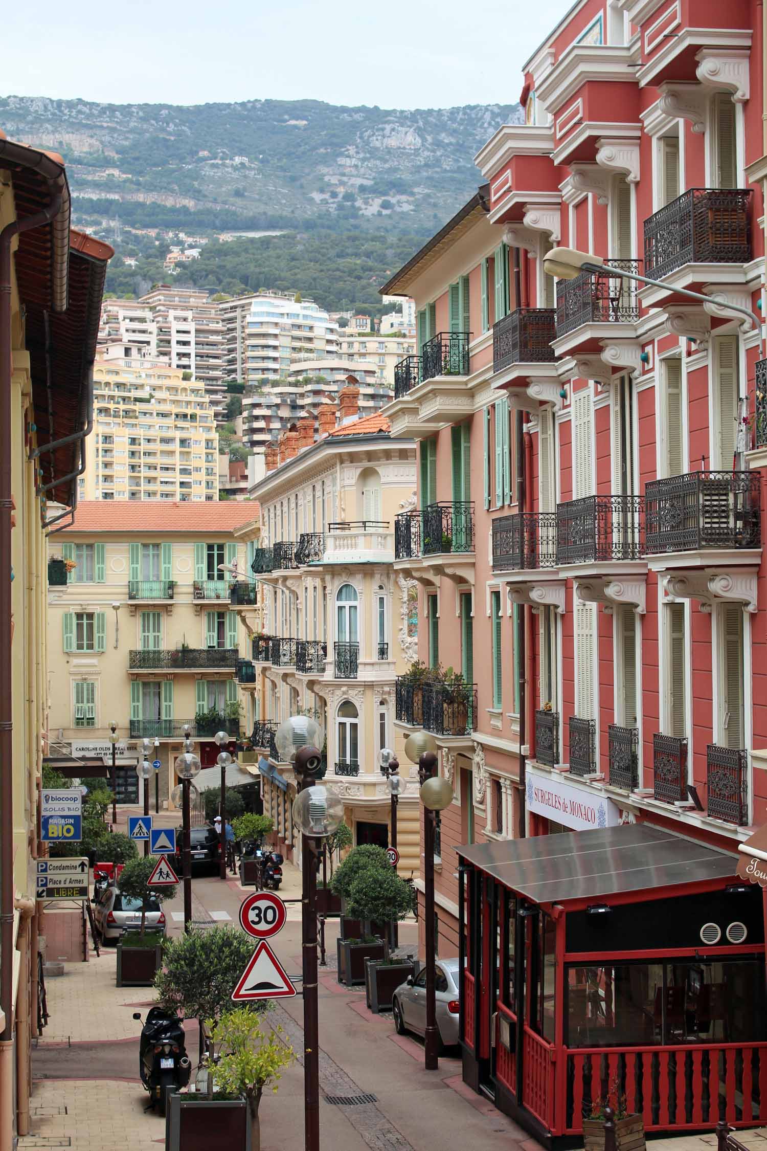 Principauté de Monaco, bâtiments rue Terrazzani