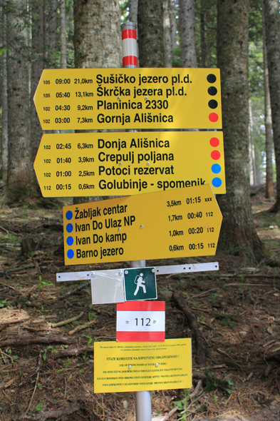 Durmitor, sentier