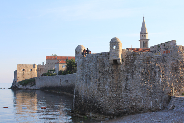 Budva, remparts, vue