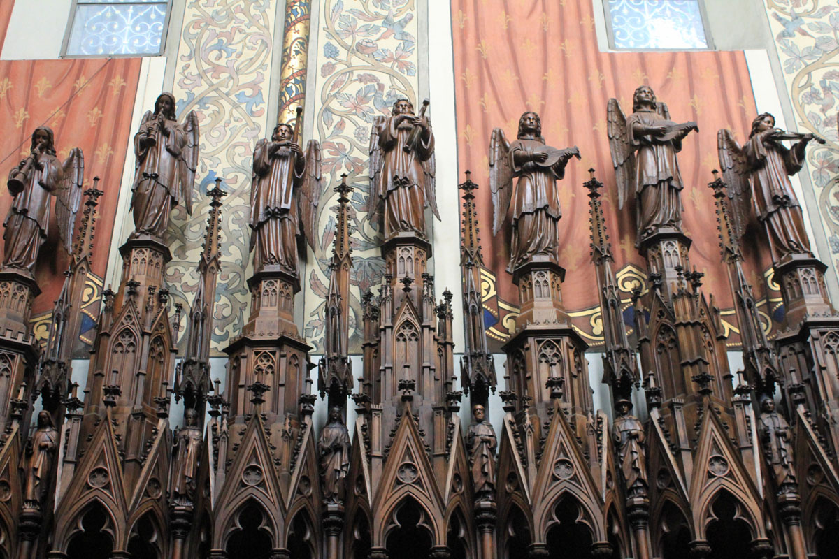 Cracovie, basilique de la Sainte Trinité, intérieur