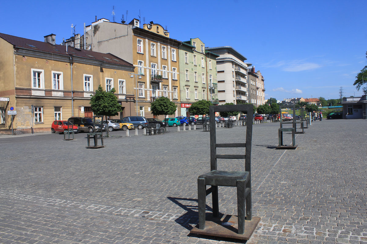 Cracovie, place des Héros du Ghetto