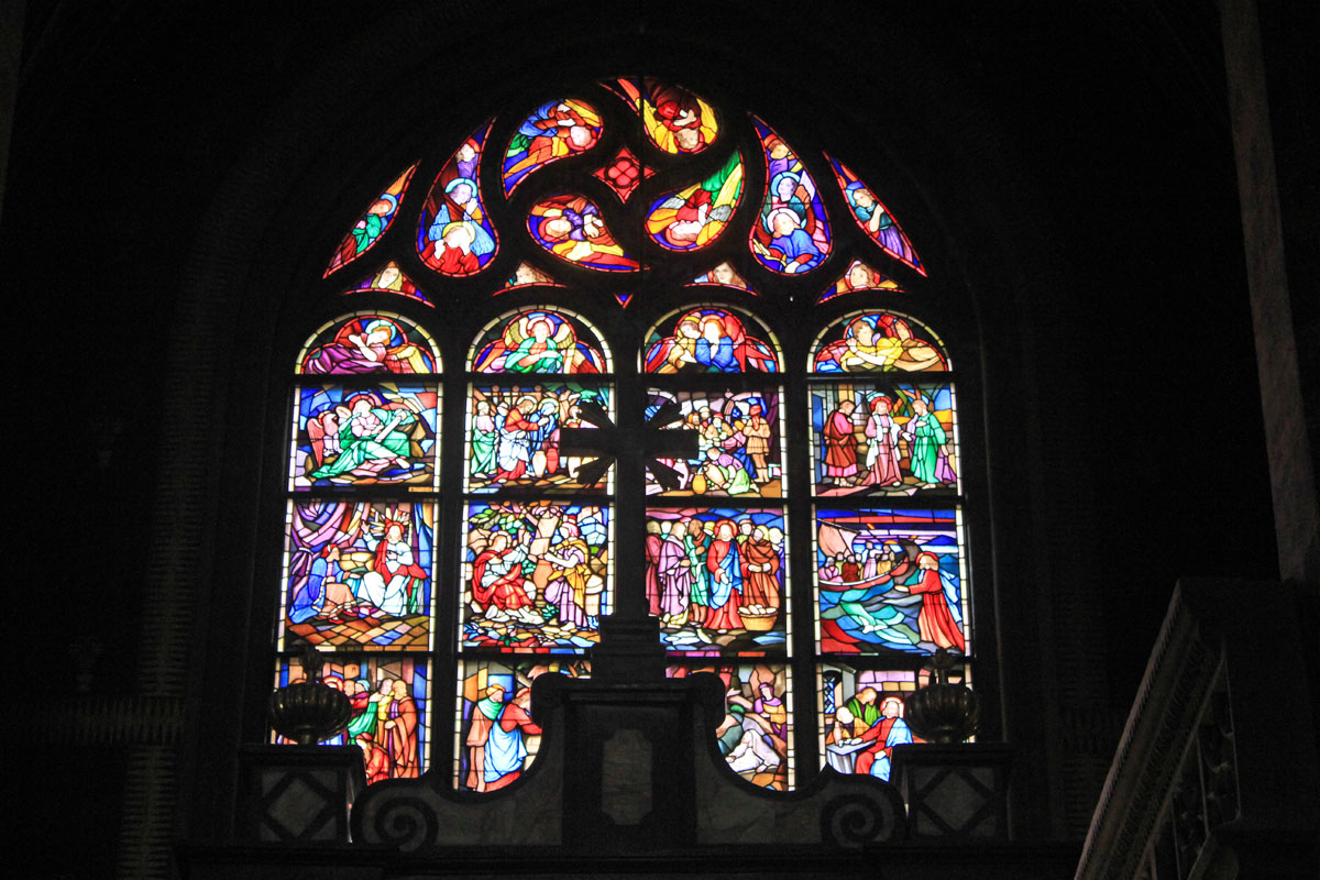 Cracovie, église Notre-Dame, vitraux