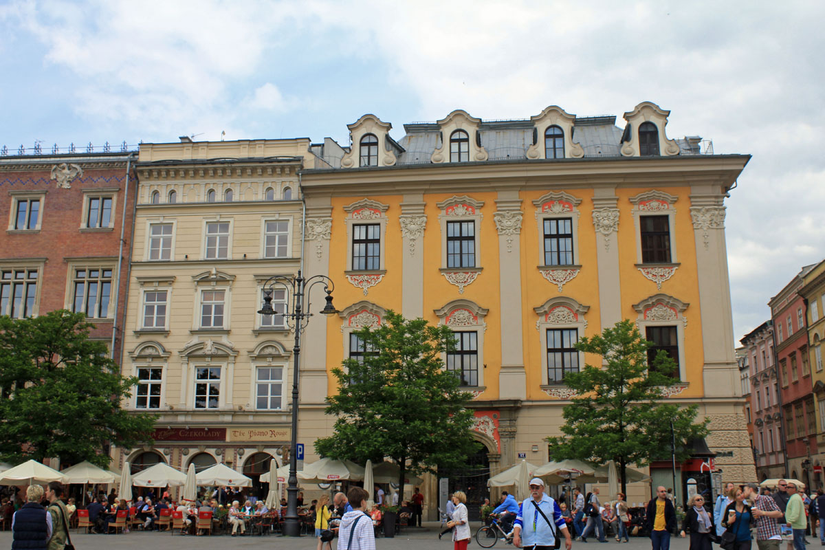 Cracovie, Grande Place, façade