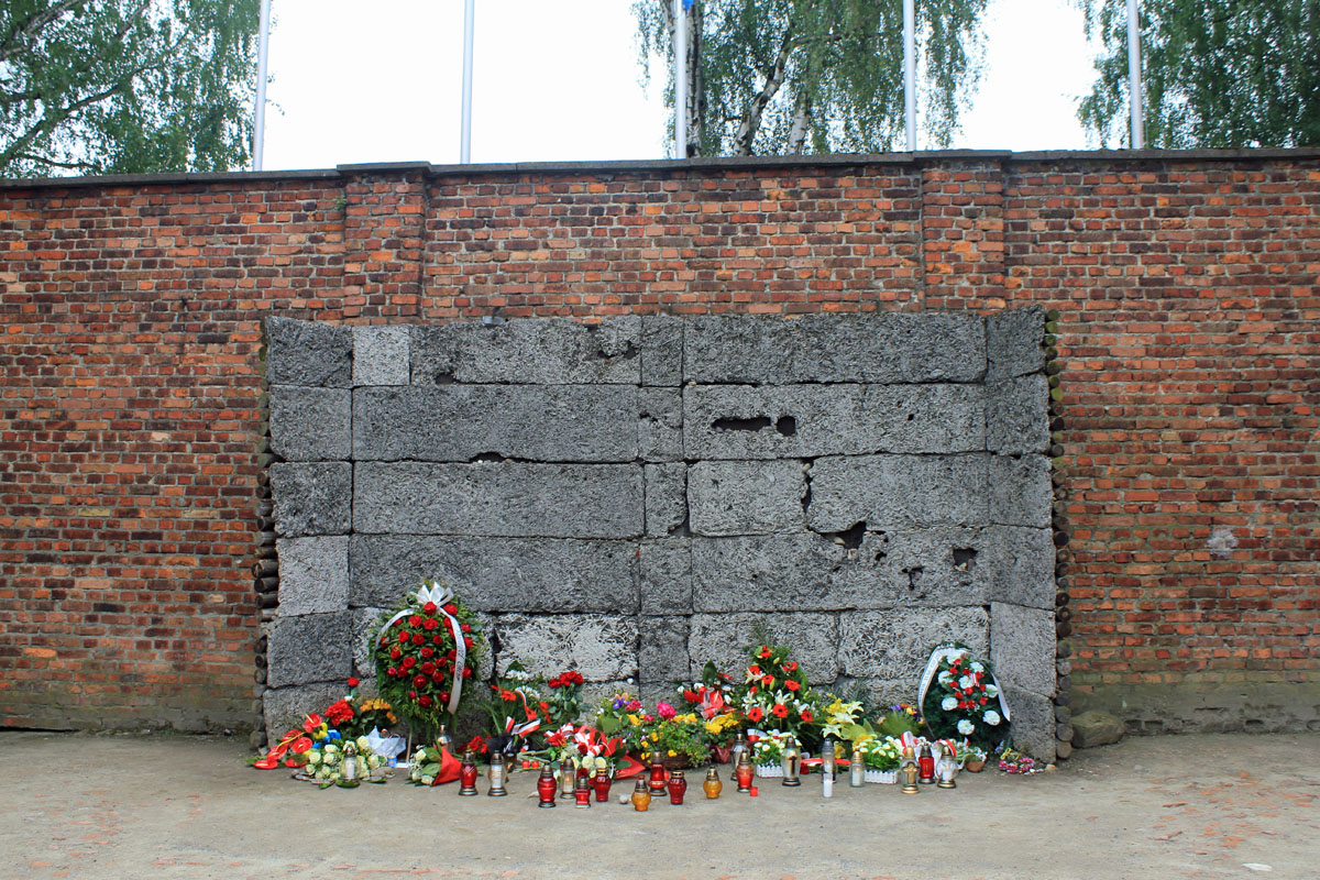 Auschwitz, mur des Fusilliers
