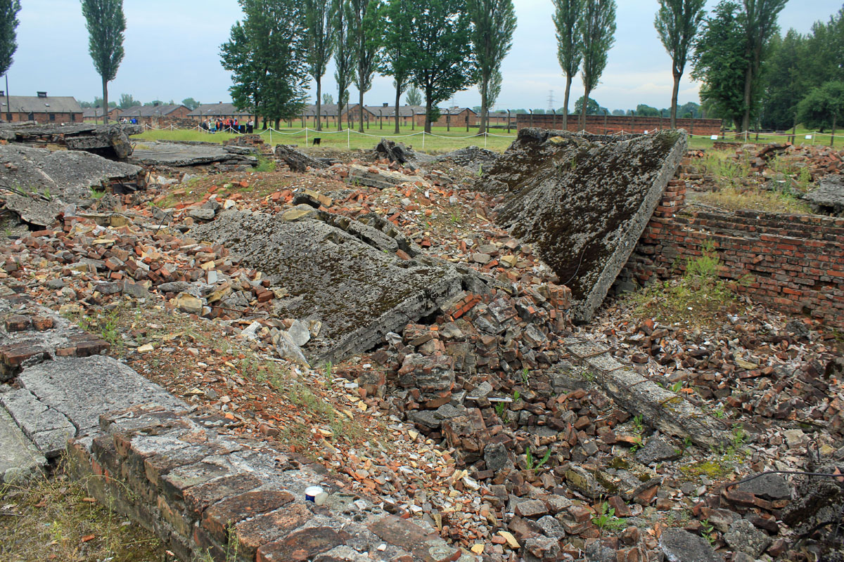 Birkenau, chambre à gaz