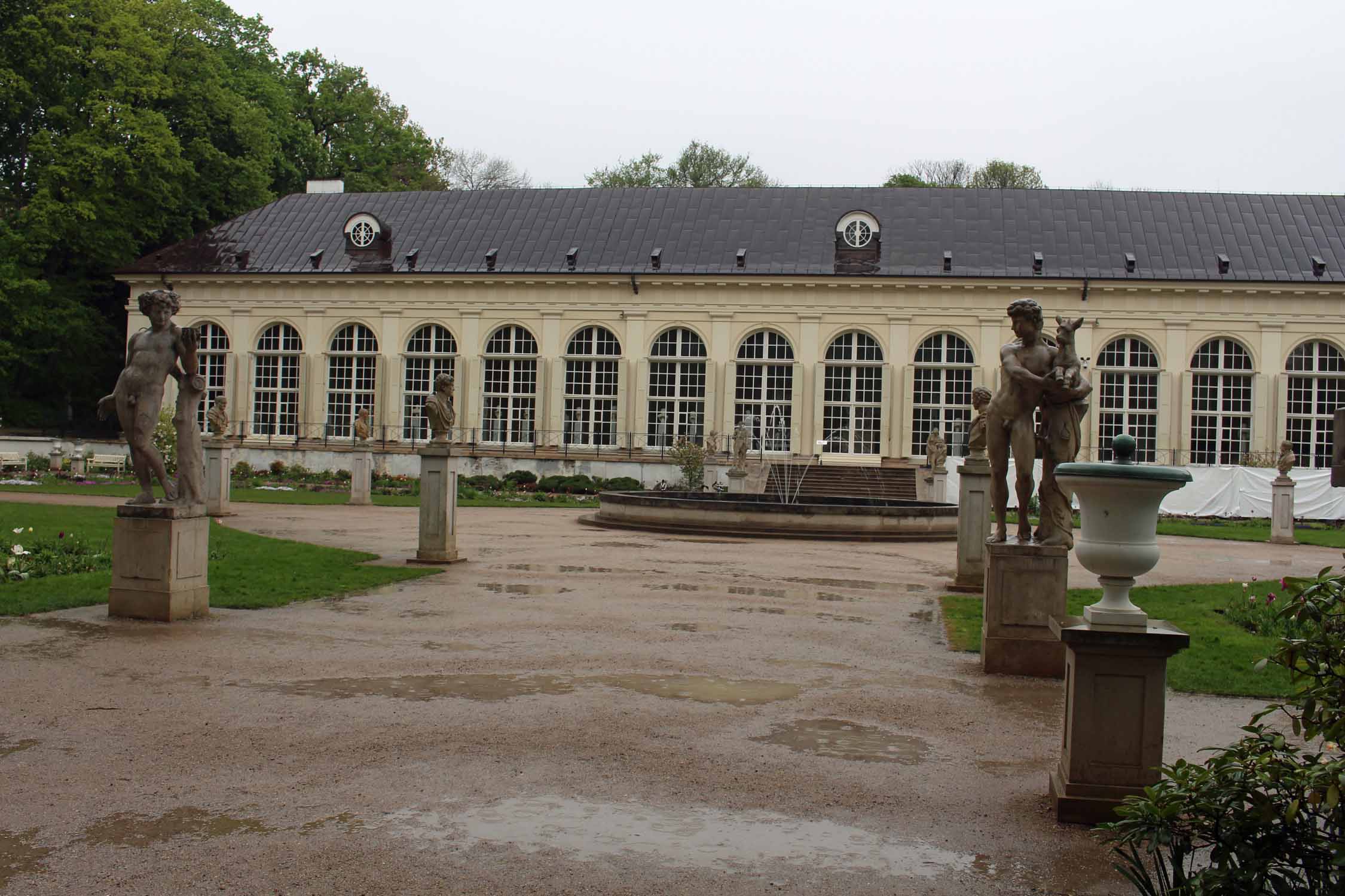 Varsovie, parc Lazienki, ancienne orangerie