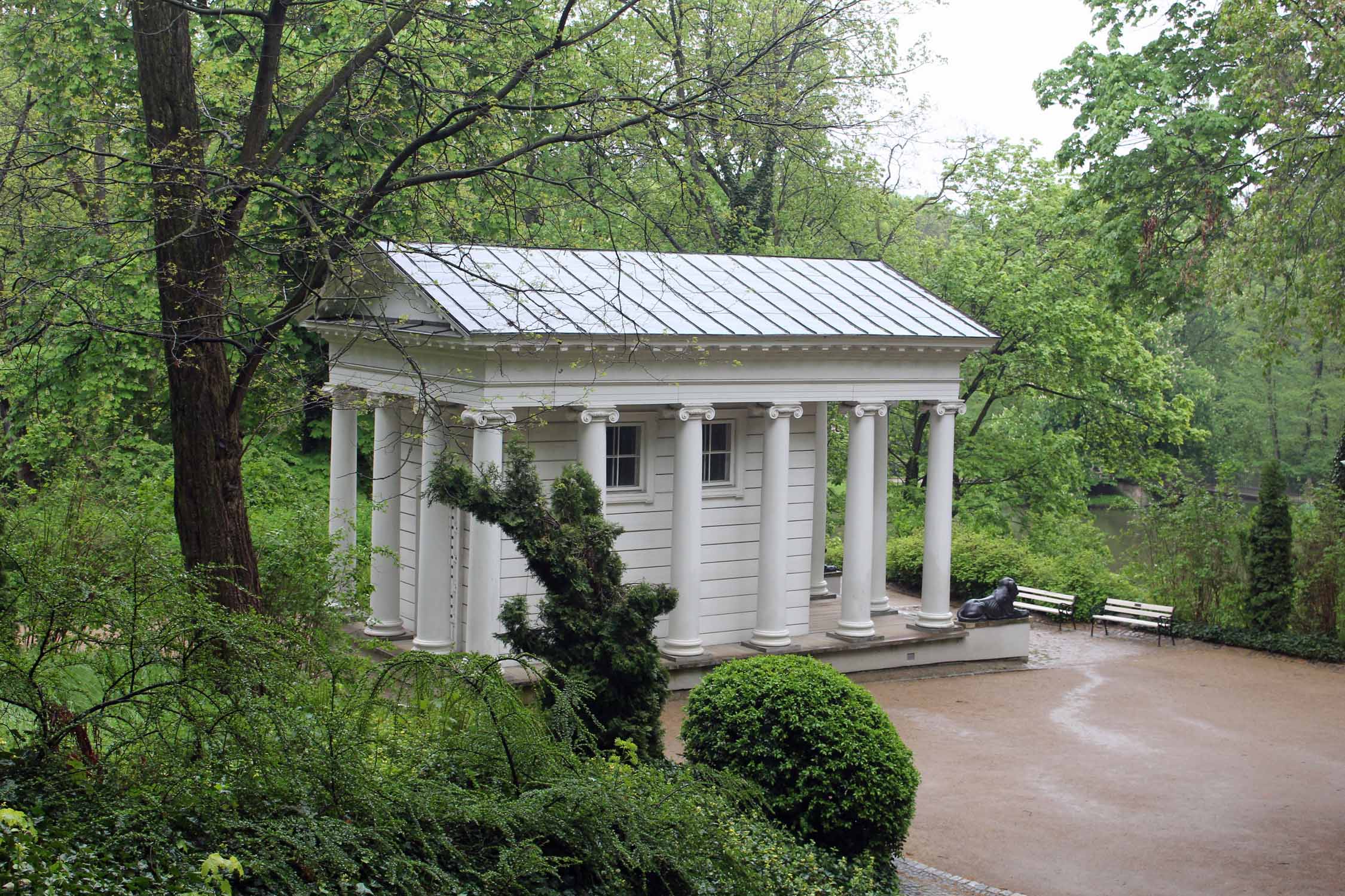 Varsovie, parc Lazienki temple de Diane