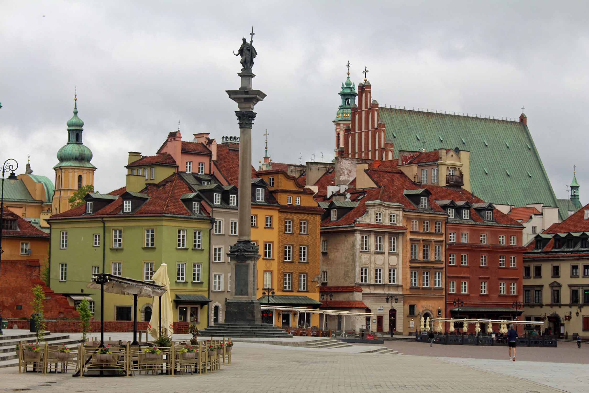 Varsovie, place Zamkovy, colonne de Sigismond