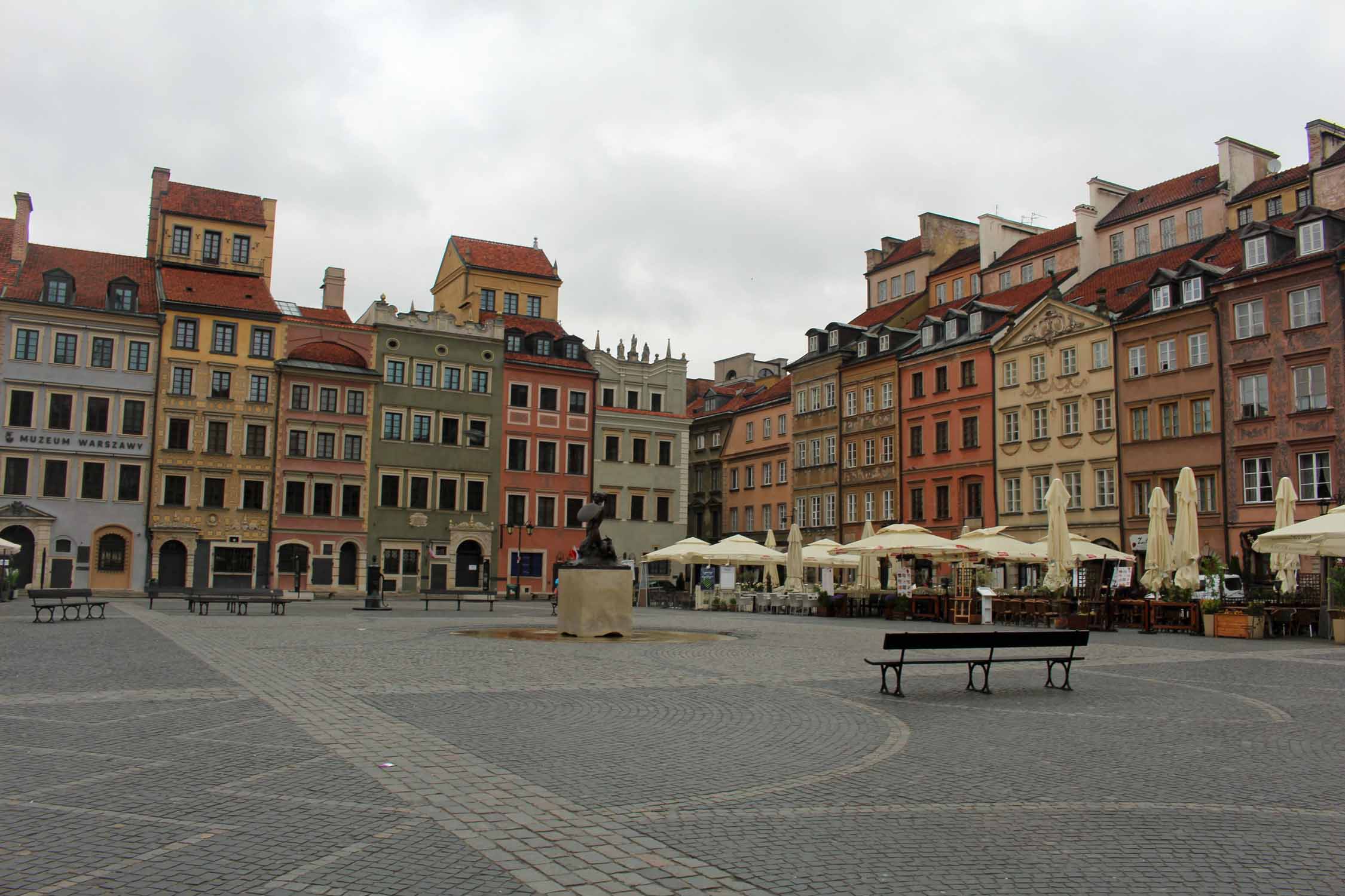 Varsovie, place de la Vieille ville