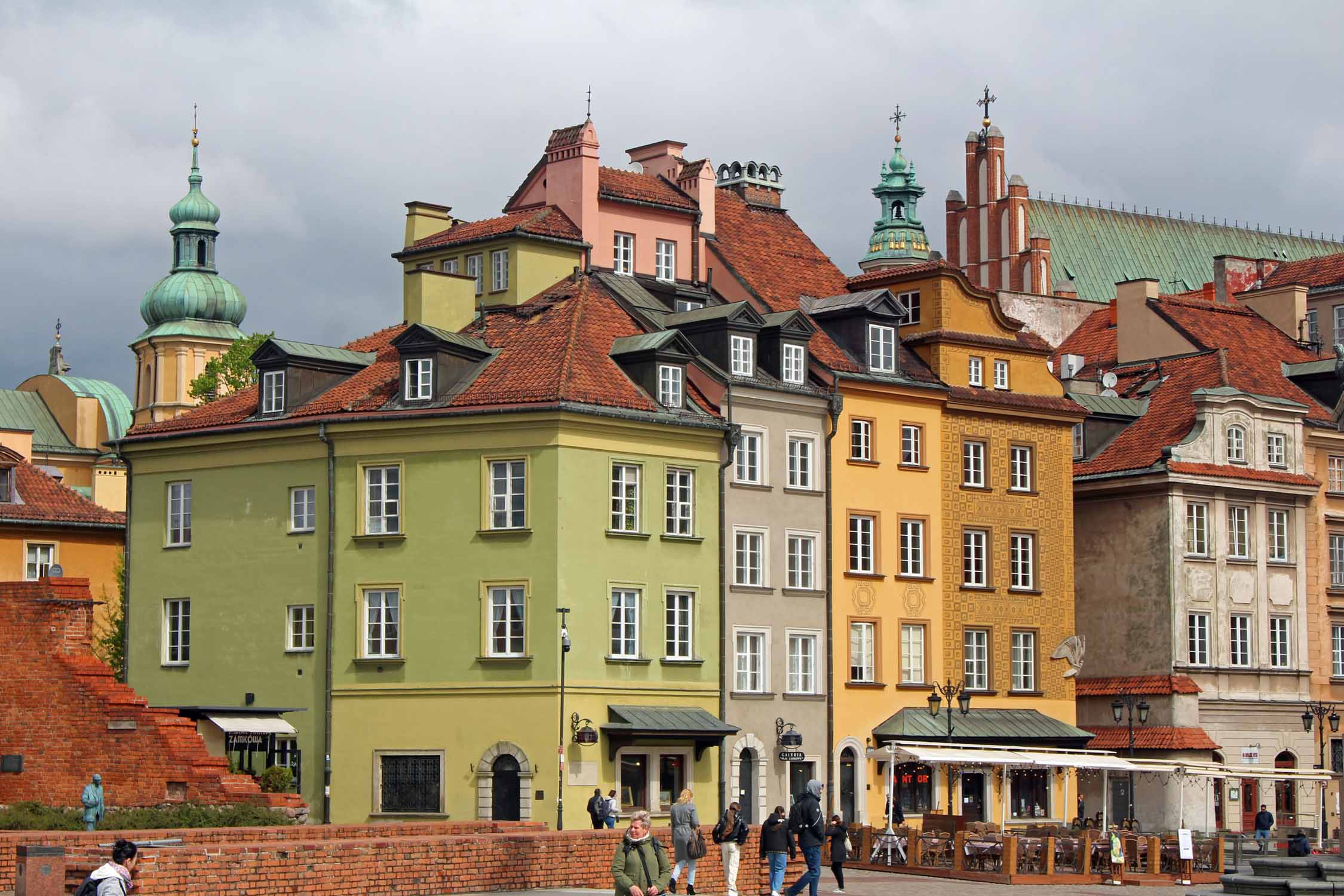 Varsovie, maisons multicolores