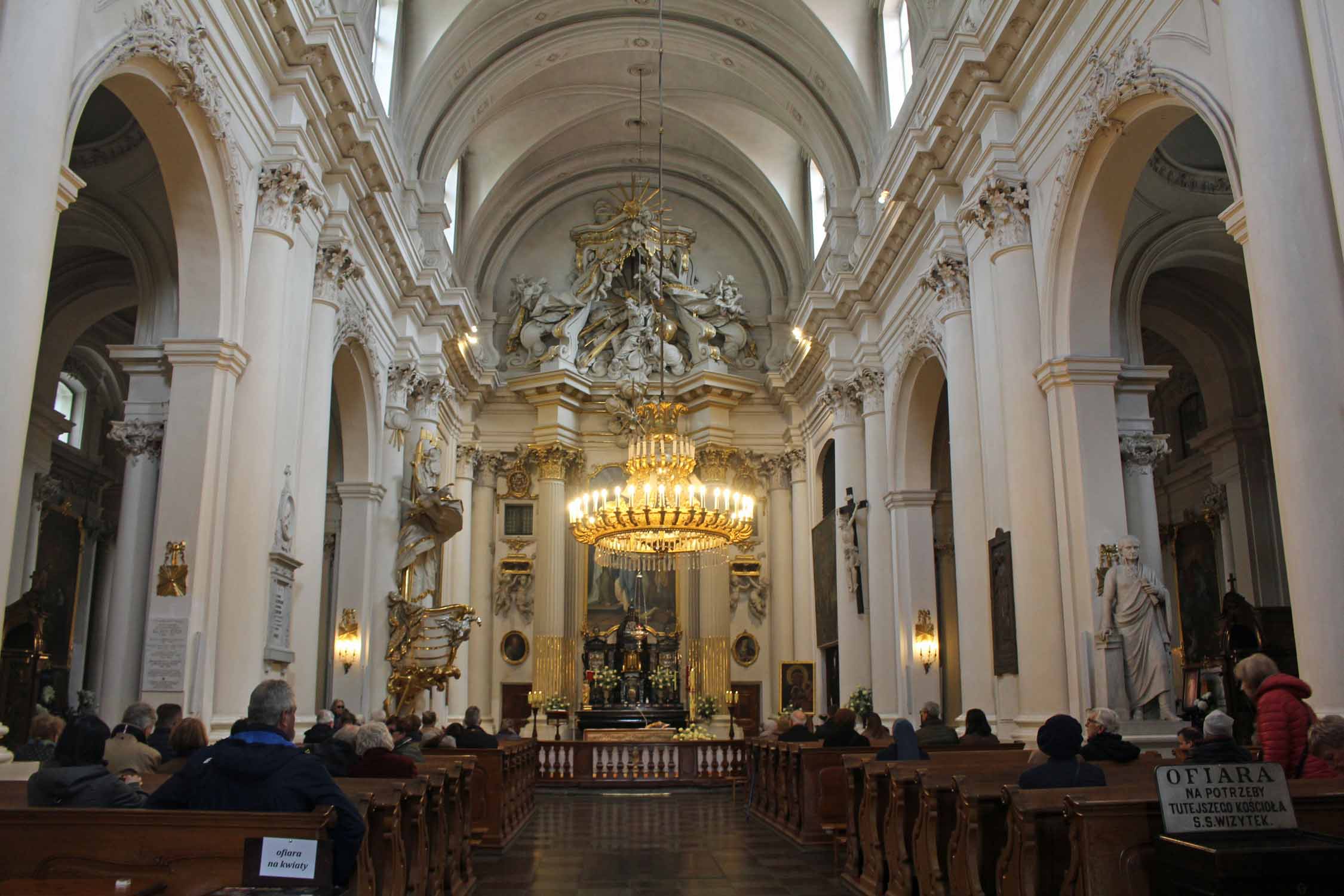 Varsovie, église des Visitandines, intérieur