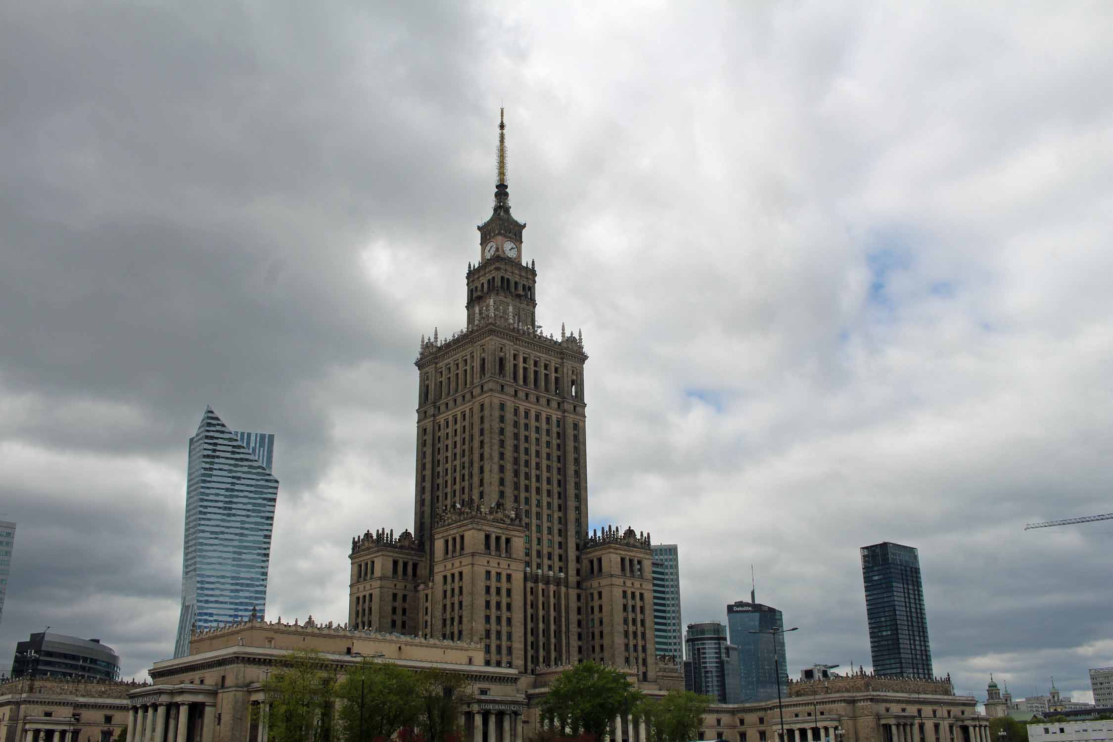 Varsovie, palais de la culture, paysage