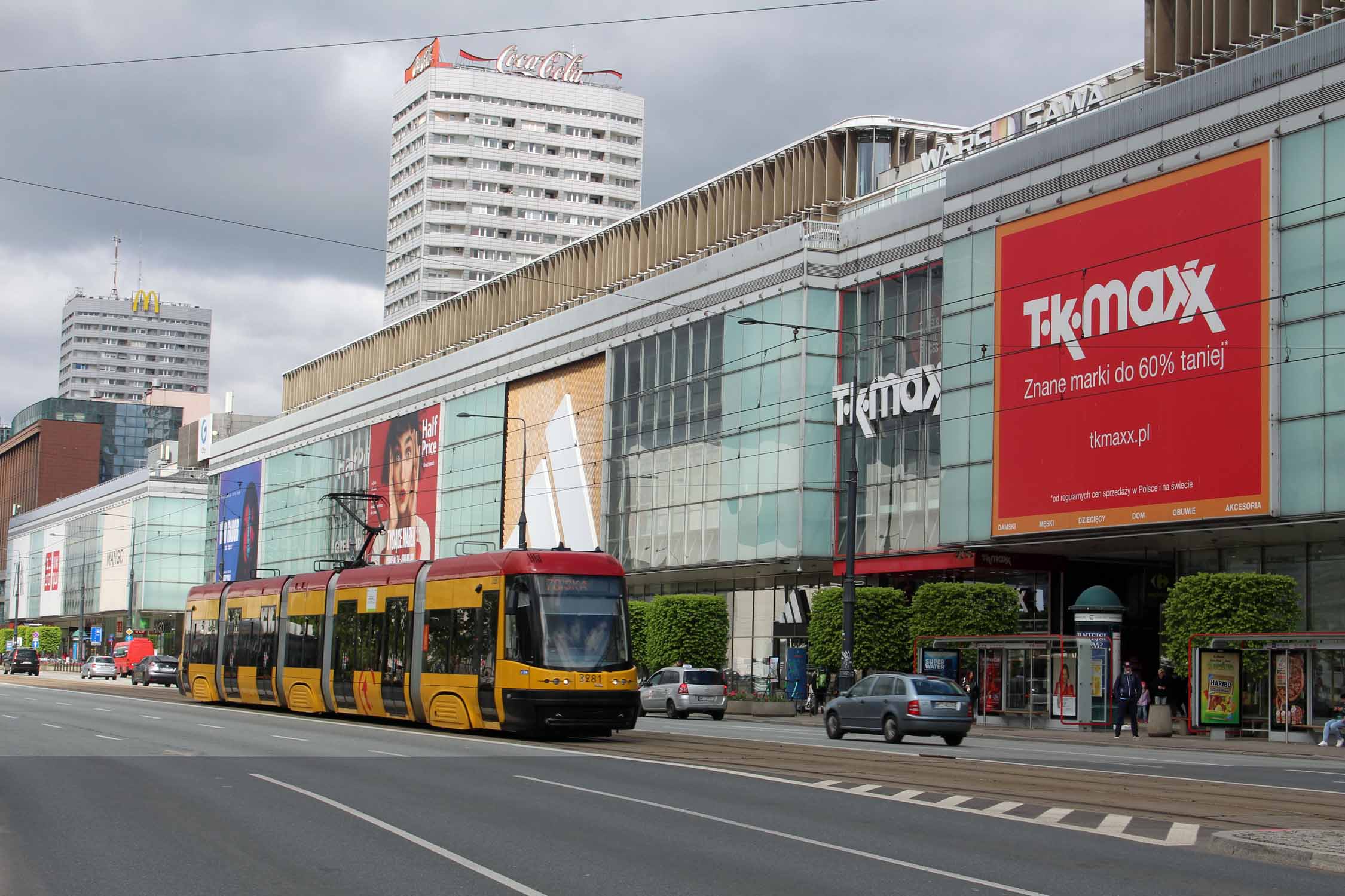Varsovie, avenue Marszalkowska, tramway