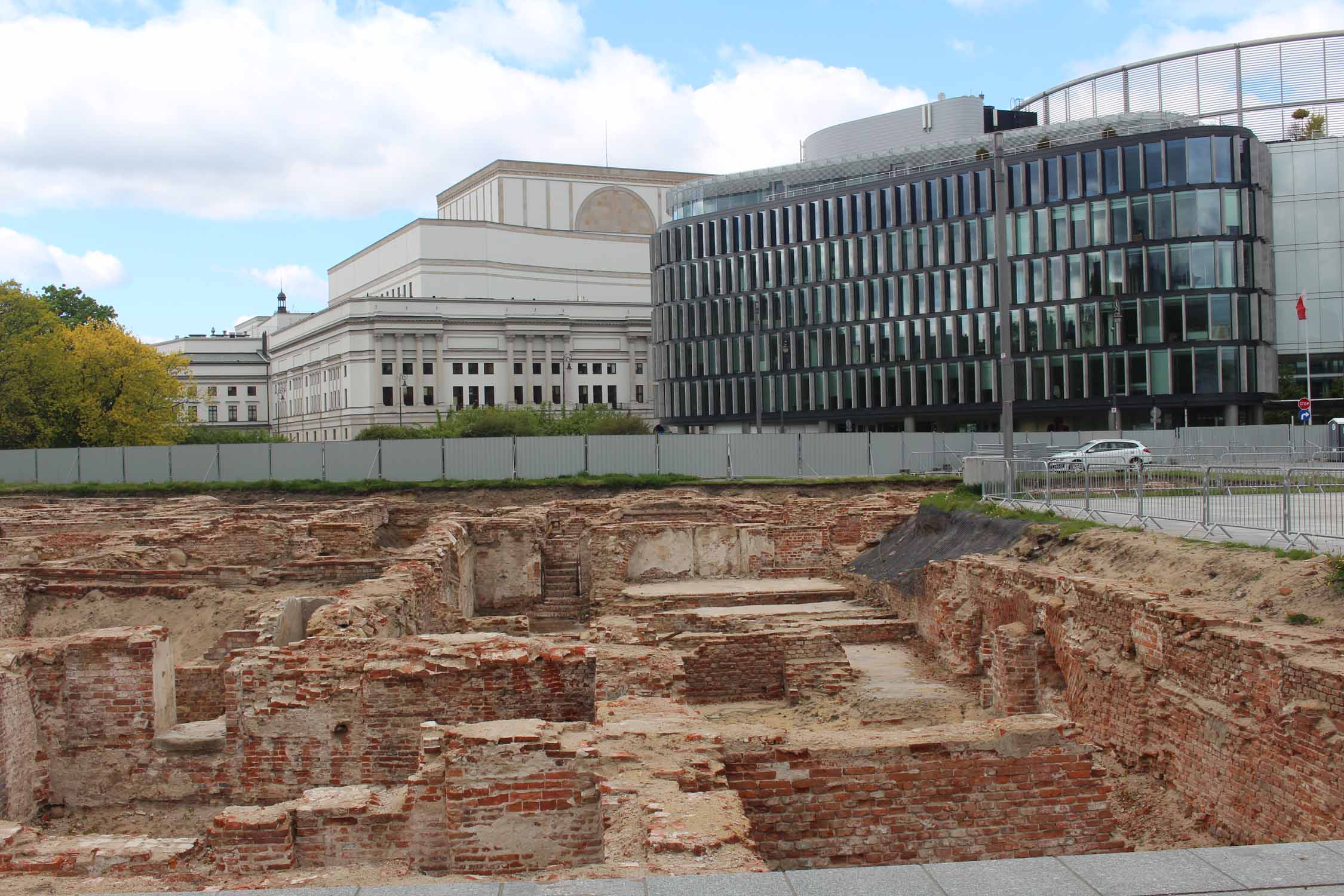 Varsovie, palais de Saxe, ruines