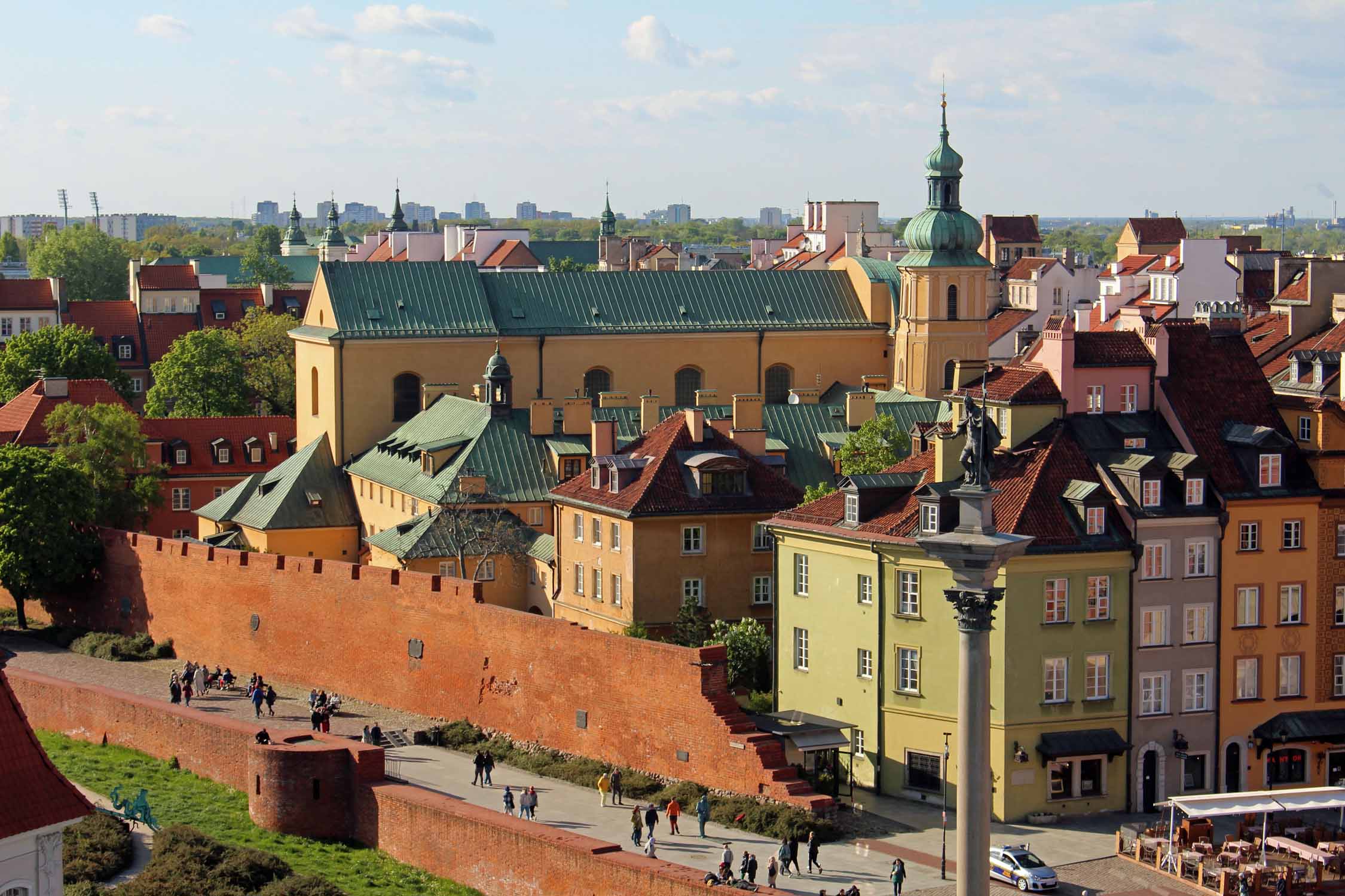 Varsovie, Vieille ville, panorama