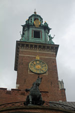 Cracovie, cath&eacute;drale de Wawel, tour