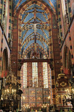 Cracovie, &eacute;glise Notre-Dame, nef