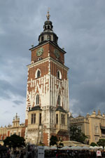 Cracovie, beffroi de l'H&ocirc;tel de Ville