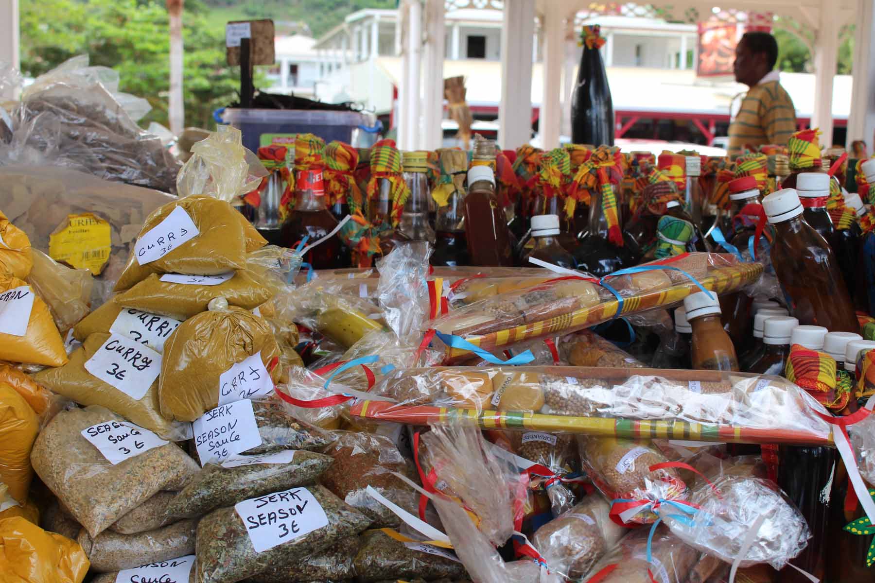 Ile de Saint-Martin, marché de Marigot