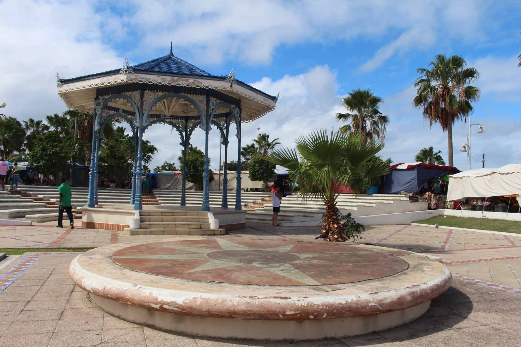 Ile de Saint-Martin, place du marché de Marigot