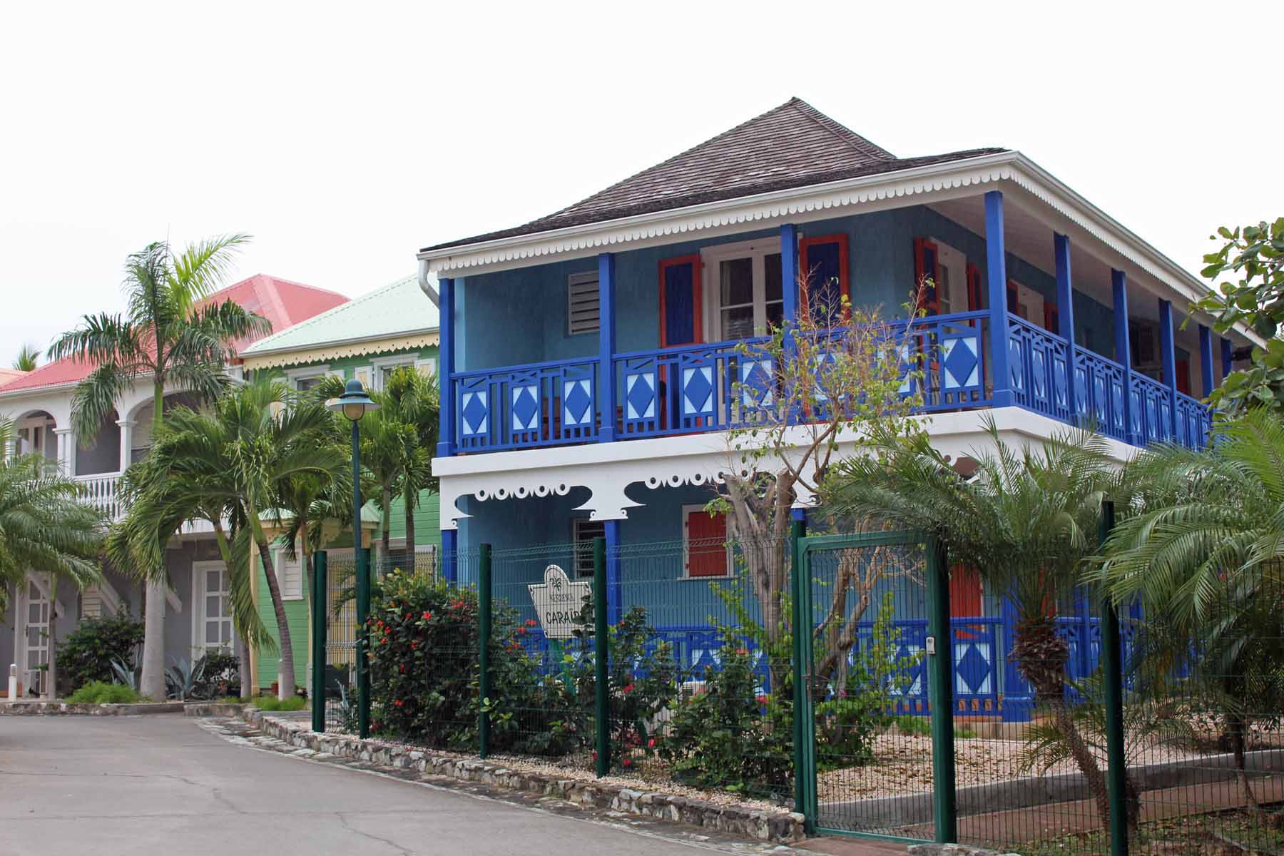 Ile de Saint-Martin, Baie Orientale, maison