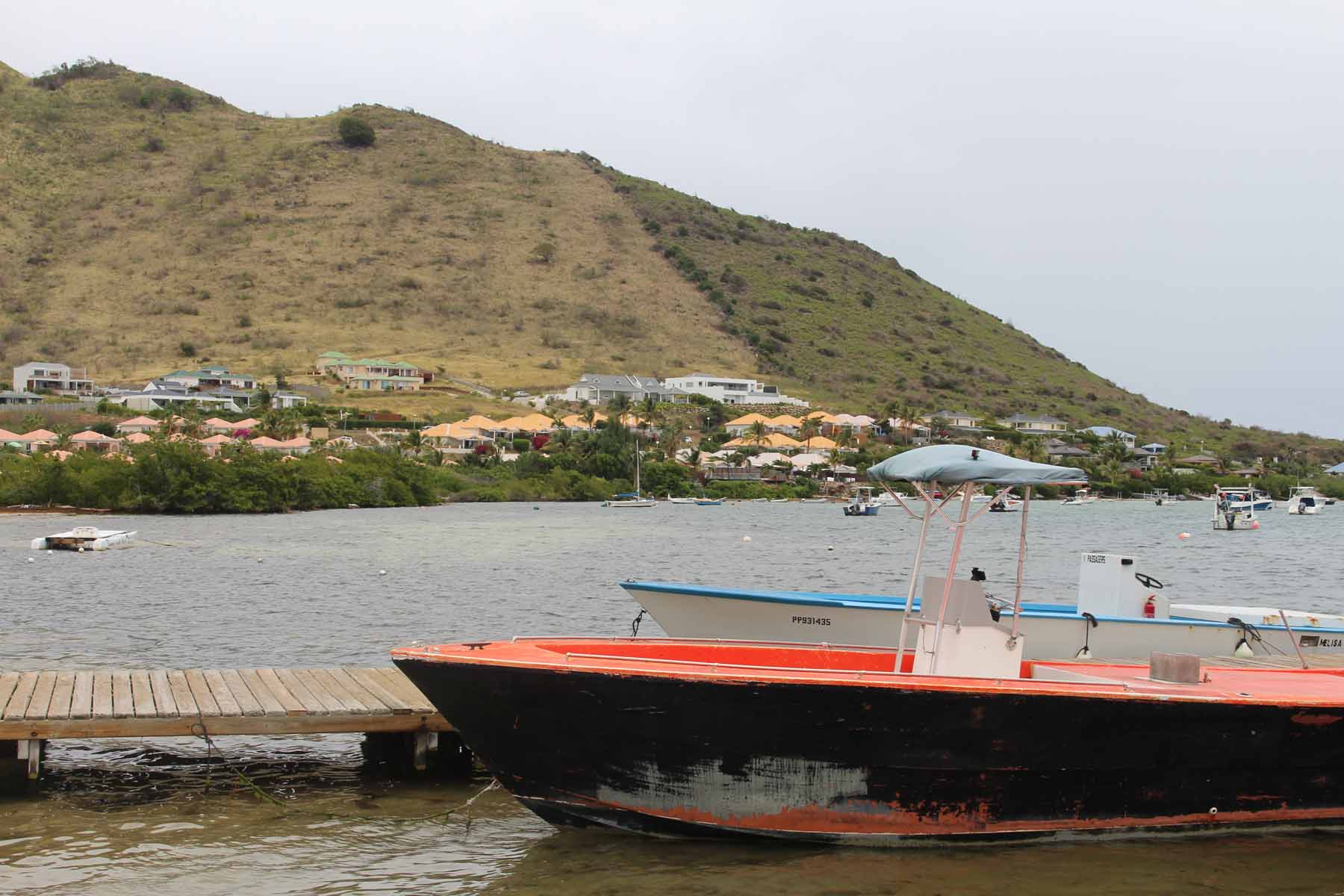 Ile de Saint-Martin, Cul-de-Sac, bateau