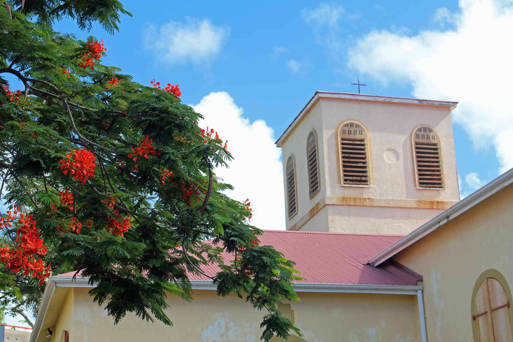 Ile de Saint-Martin, Marigot, église Saint-Martin de Tours