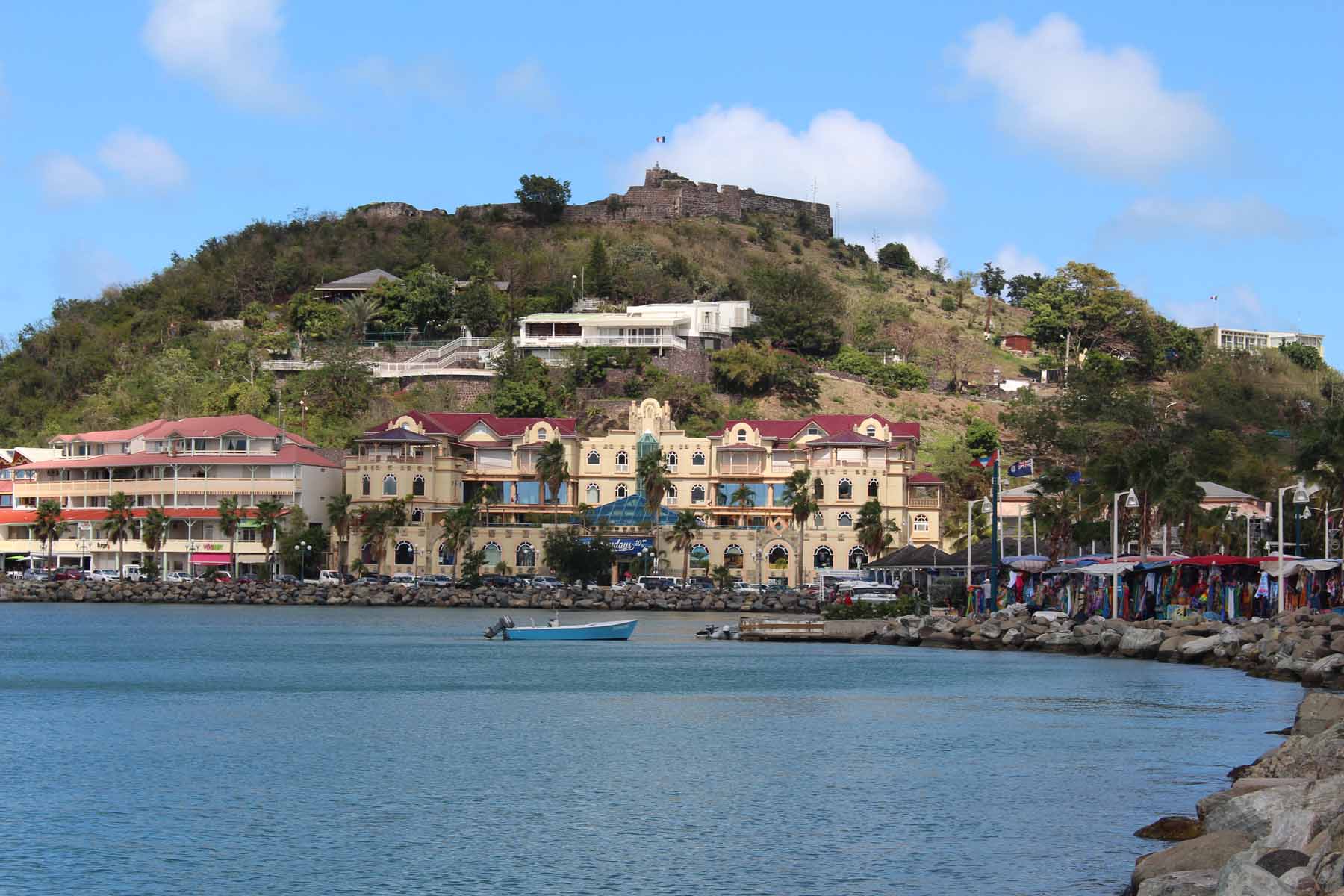 Ile de Saint-Martin, Marigot, front de mer