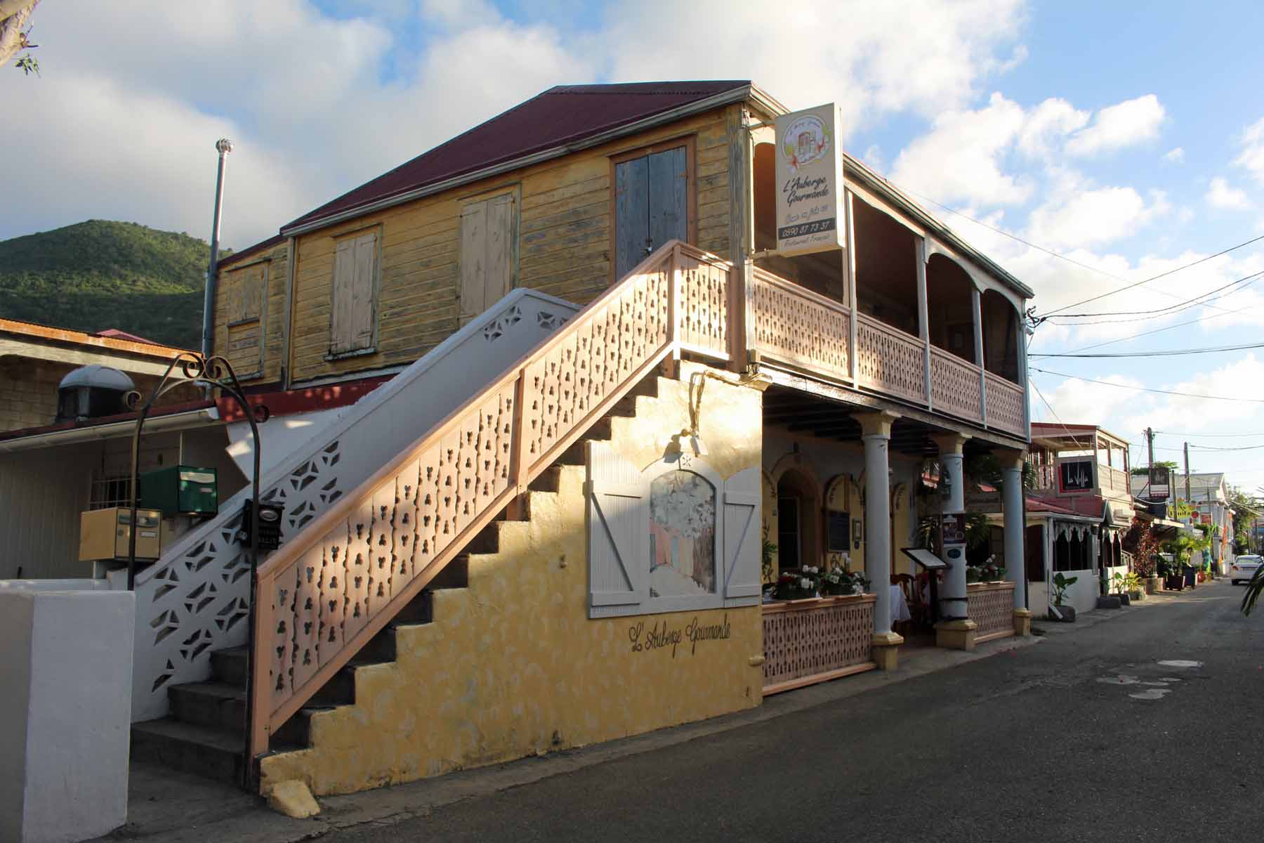 Ile de Saint-Martin, maison typique, Grand-Case