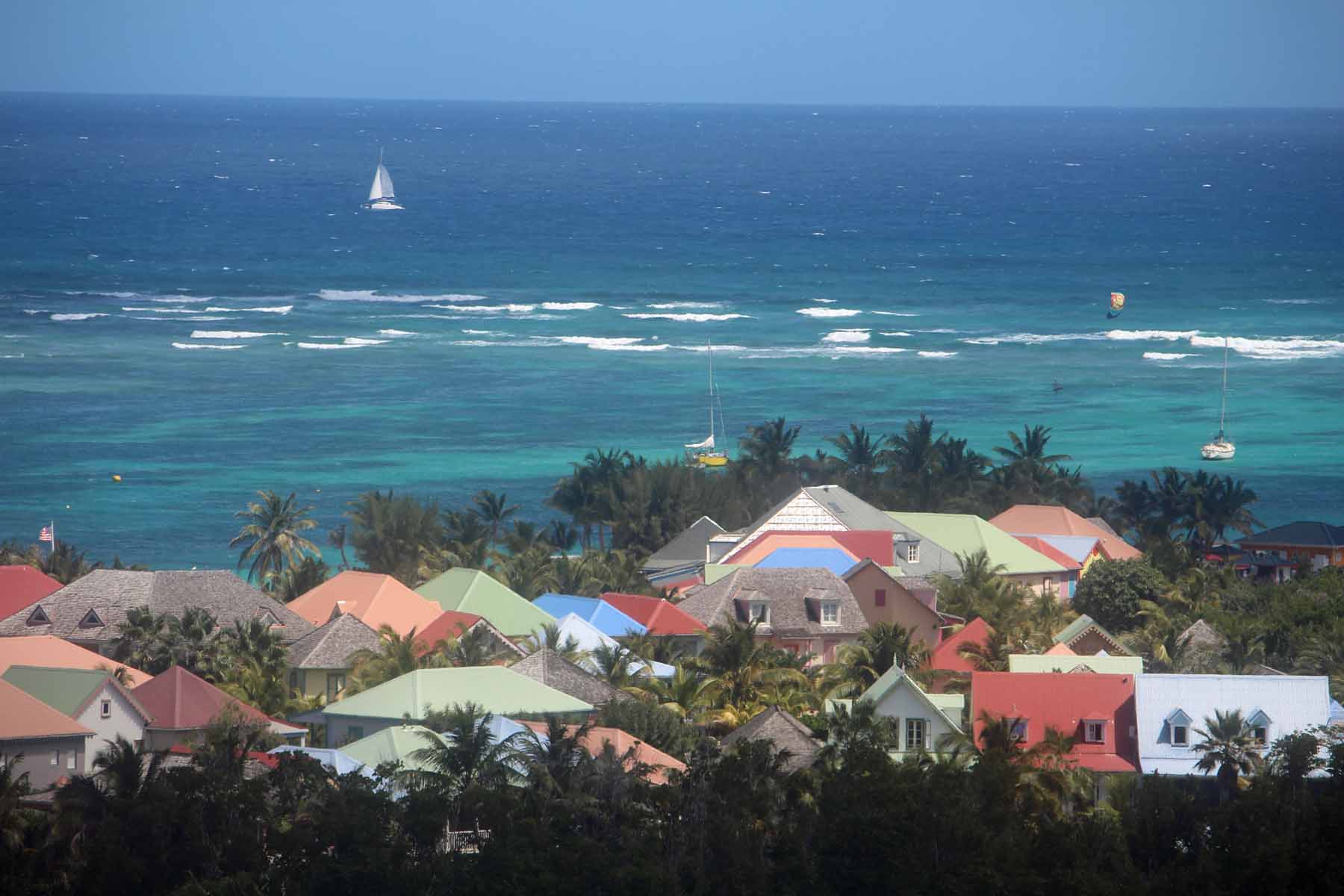 Ile de Saint-Martin, Baie Orientale, village