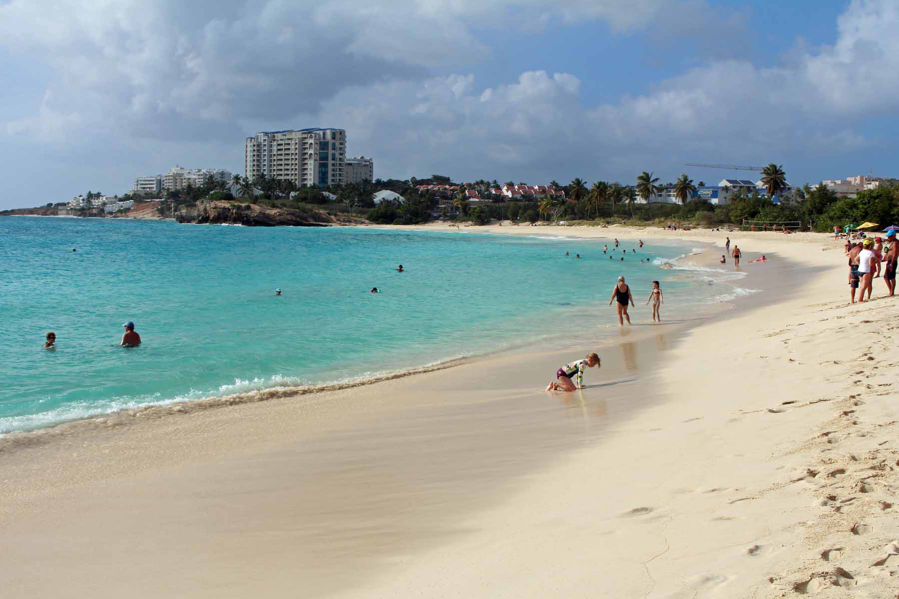 Sint Maarten, plage de Mullett