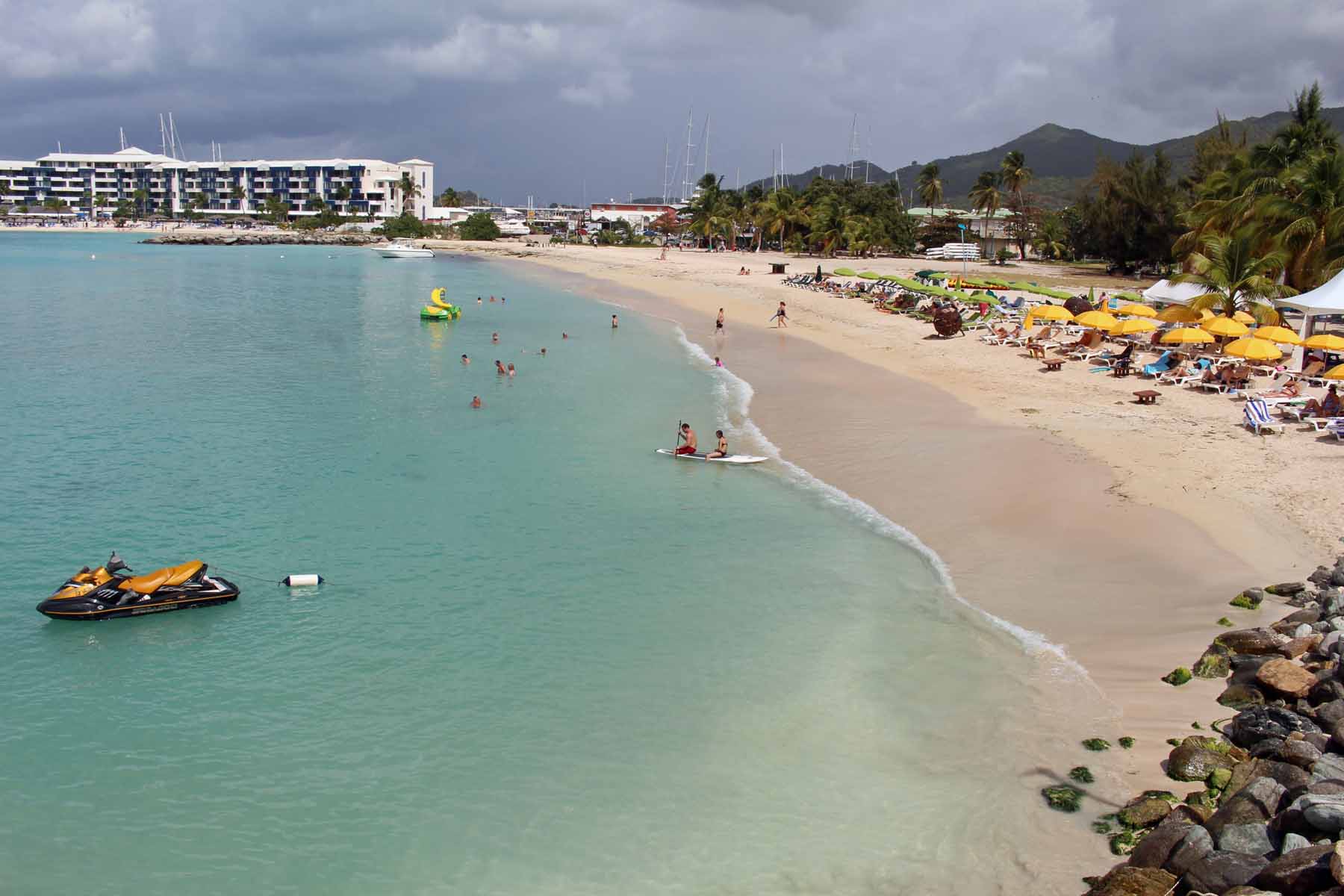 Sint Maarten, Simpson Bay, plage