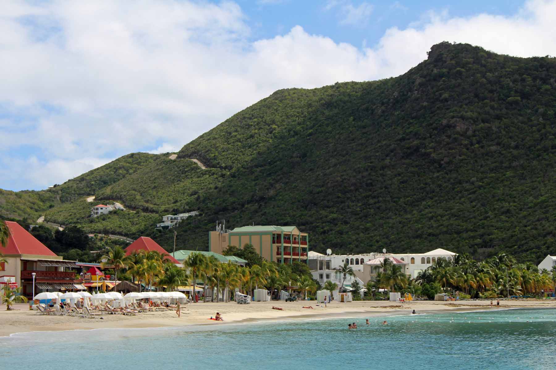 Ile de Saint-Martin, Philipsburg, paysage, plage