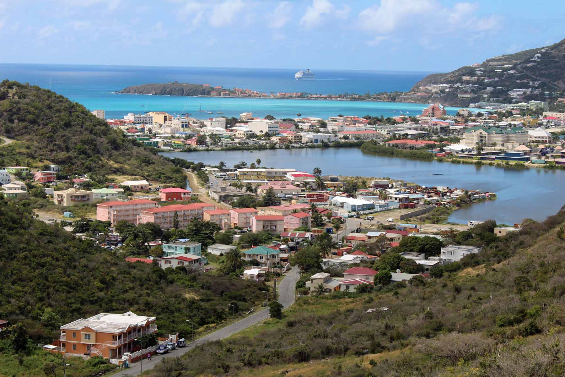 Ile de Saint-Martin, Philipsburg, paysage