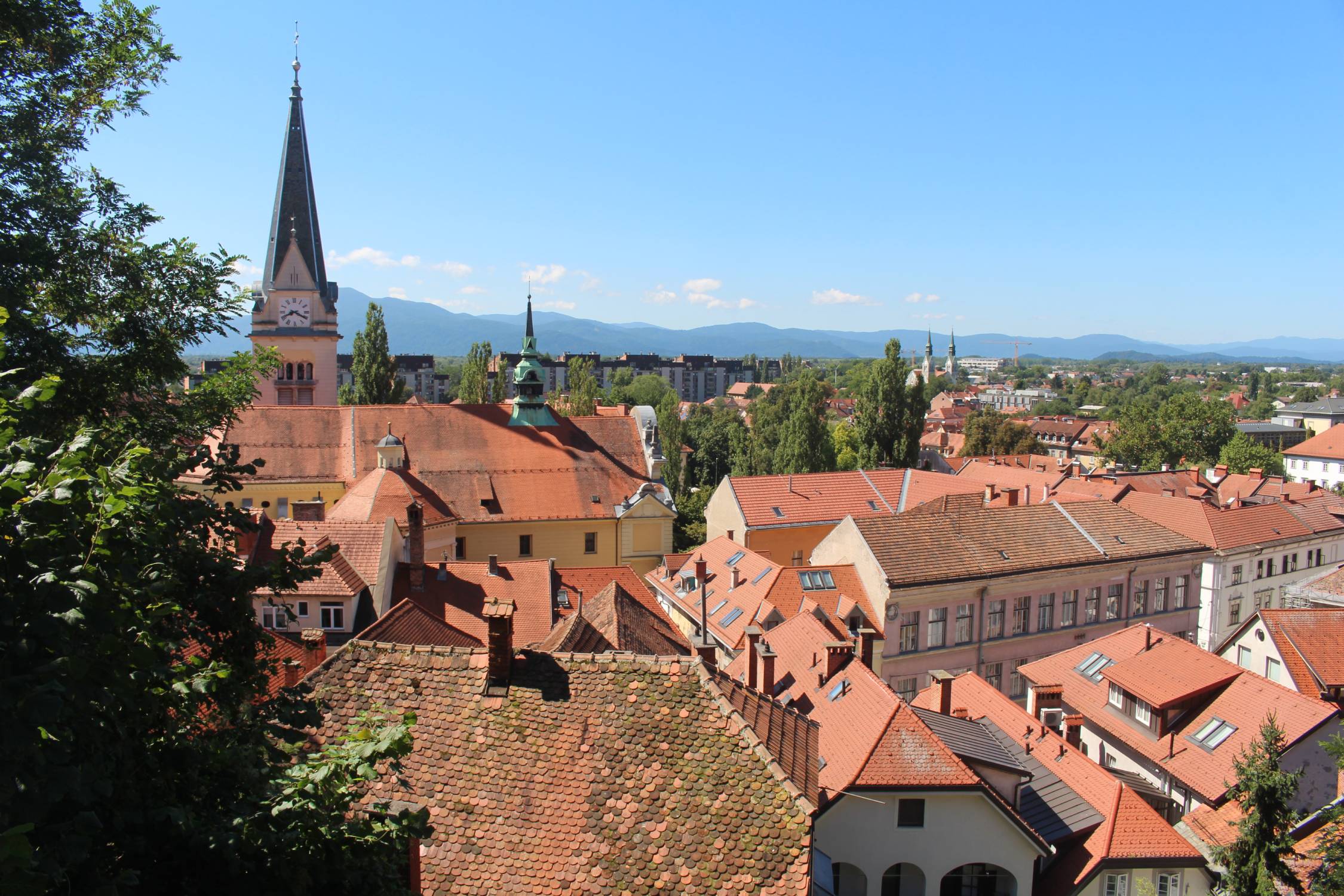 Ljubljana, panorama, toits