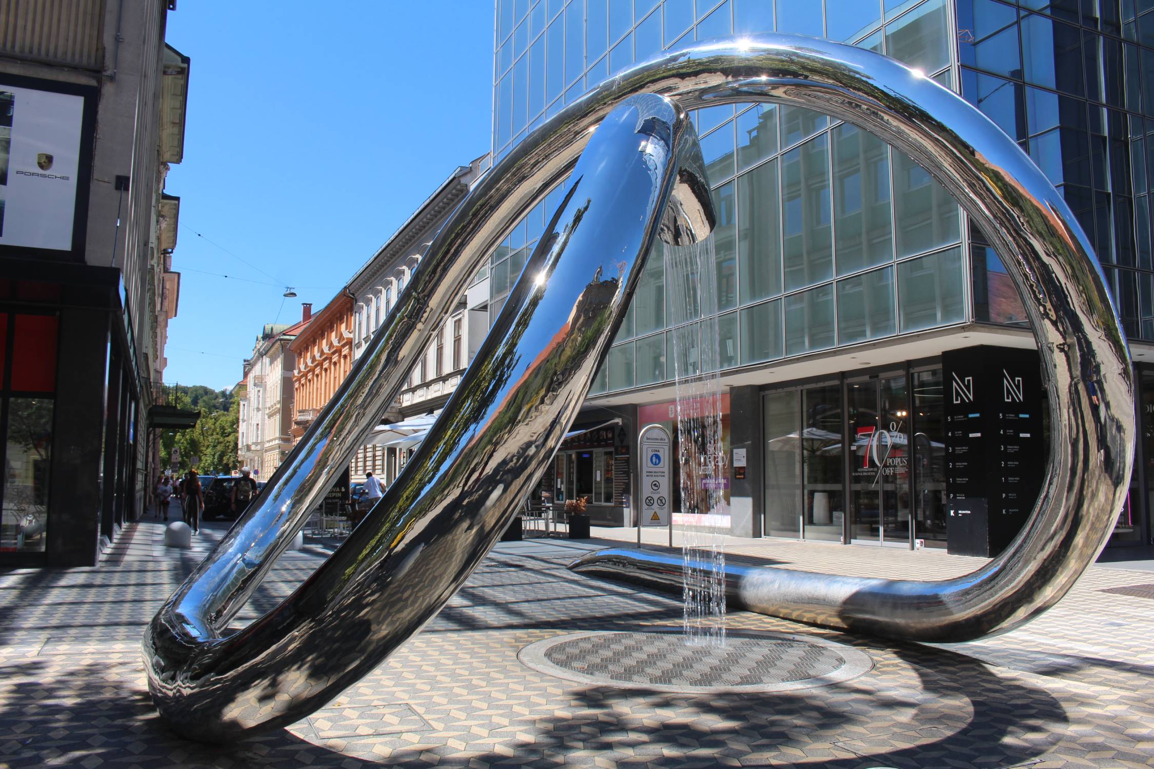 Ljubljana, sculpture d'eau