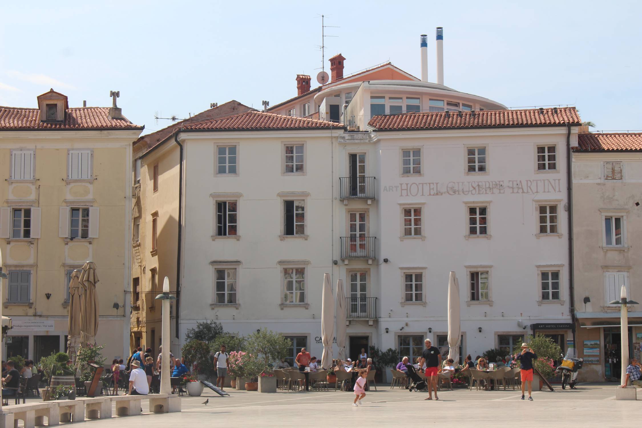 Piran, place Tartini, maison