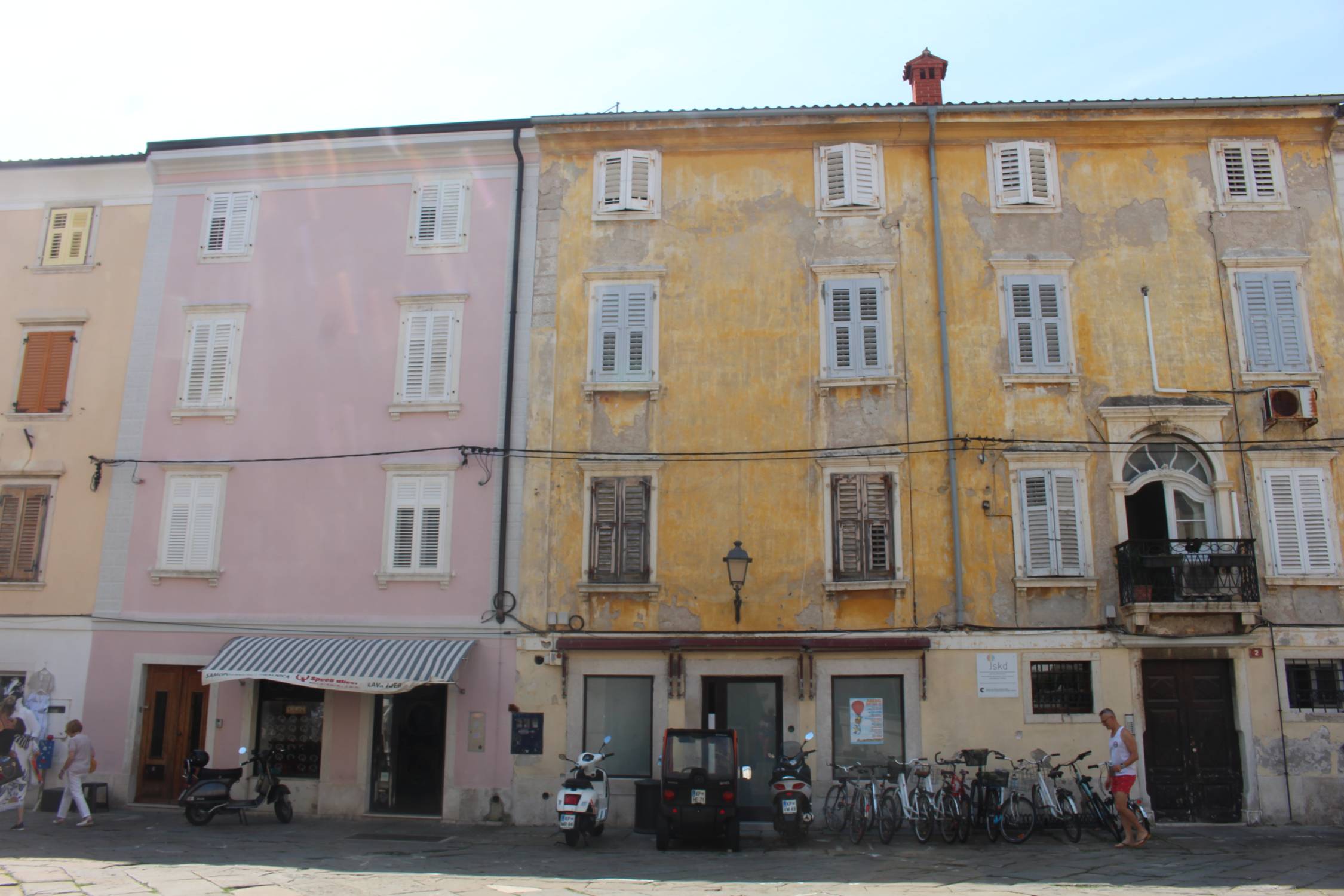 Piran, façades colorées