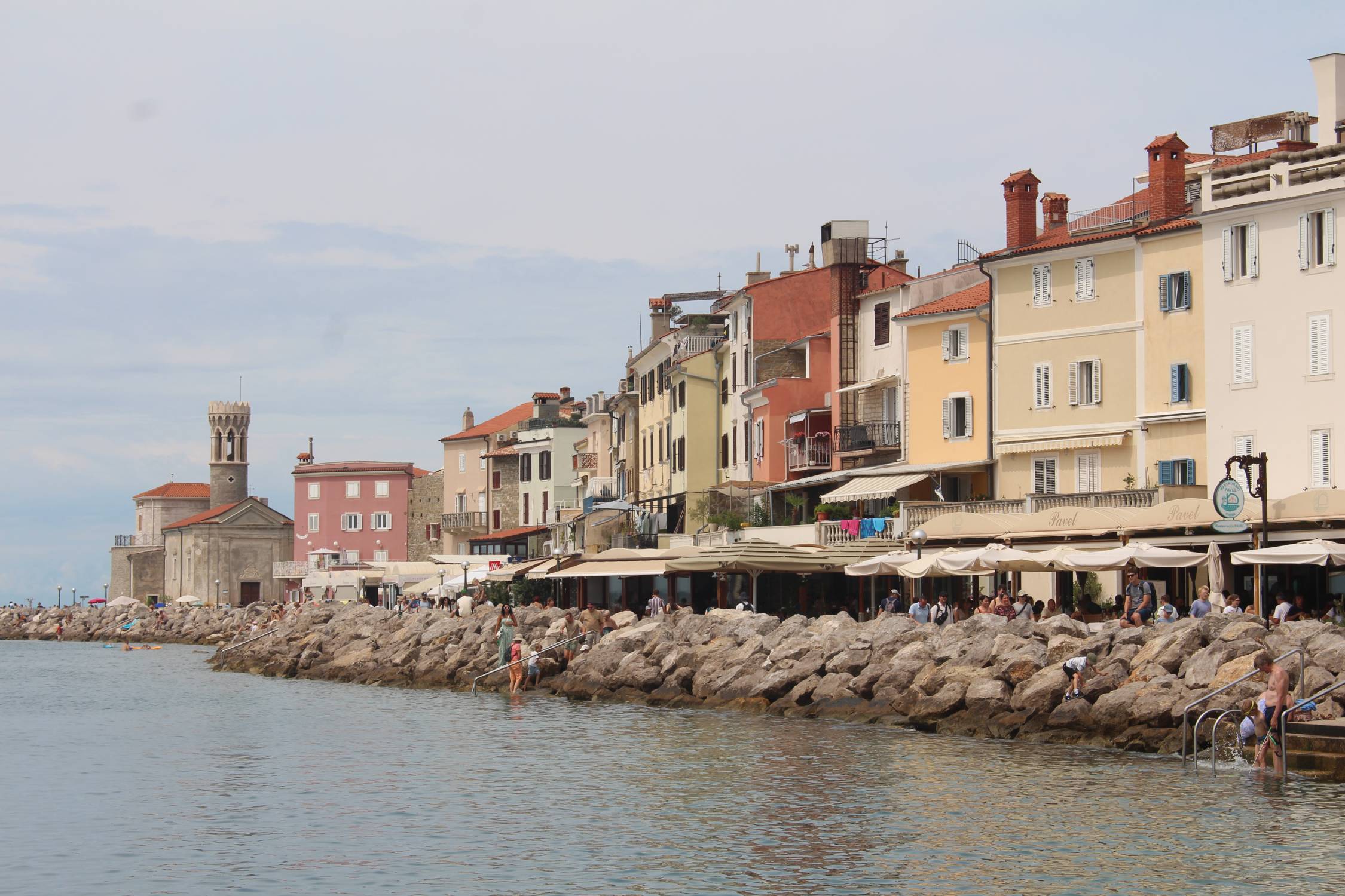 Piran, promenade Preserrnovo Nabrezje