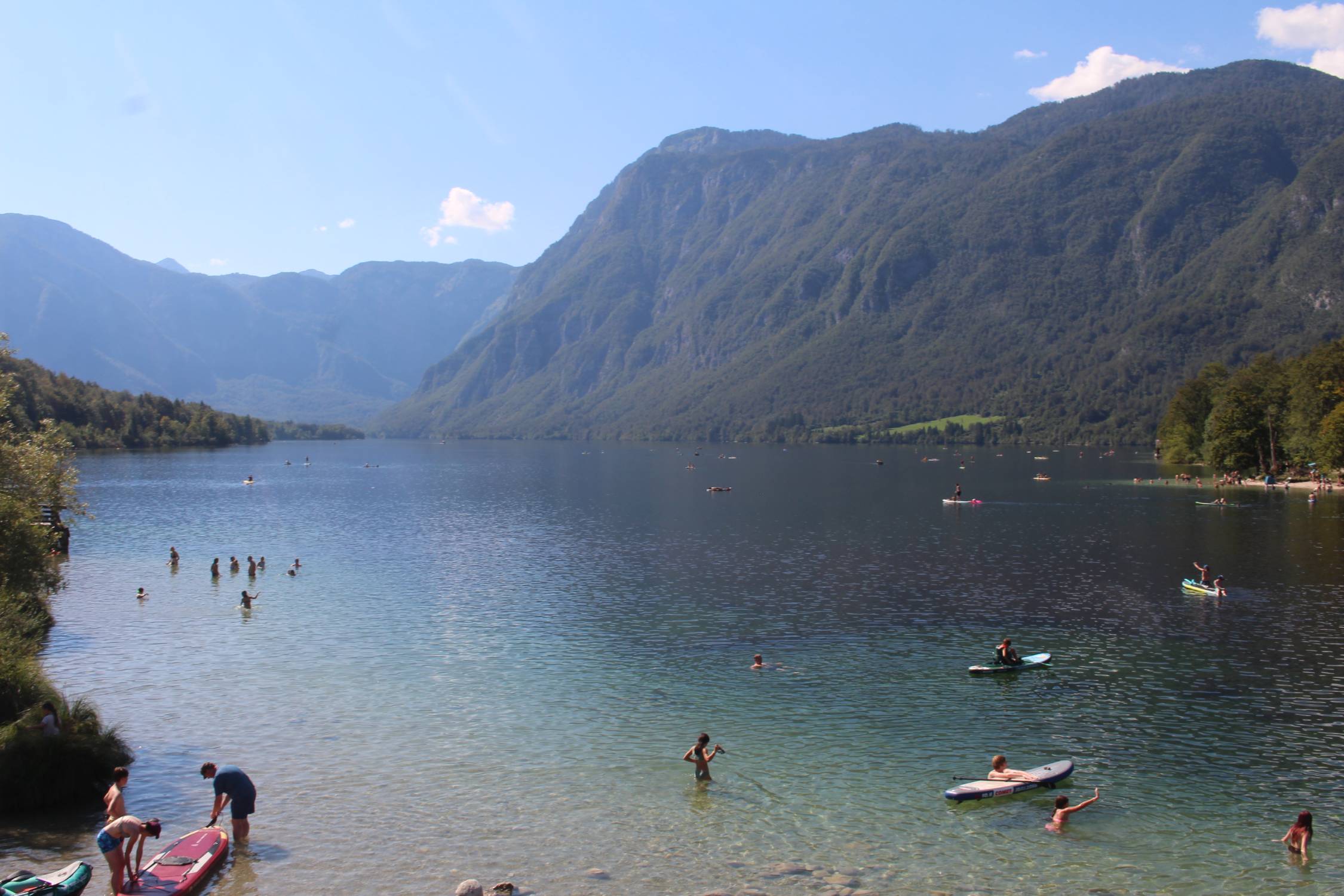 Lac de Bohinj, plage, paysage