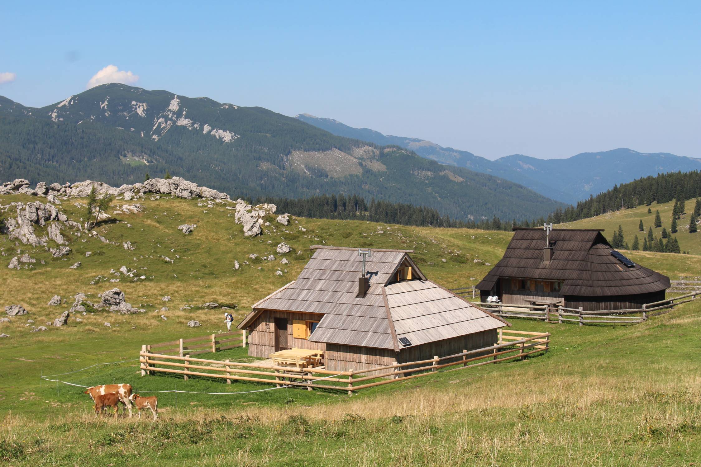 Velika Planina, maisons en bois