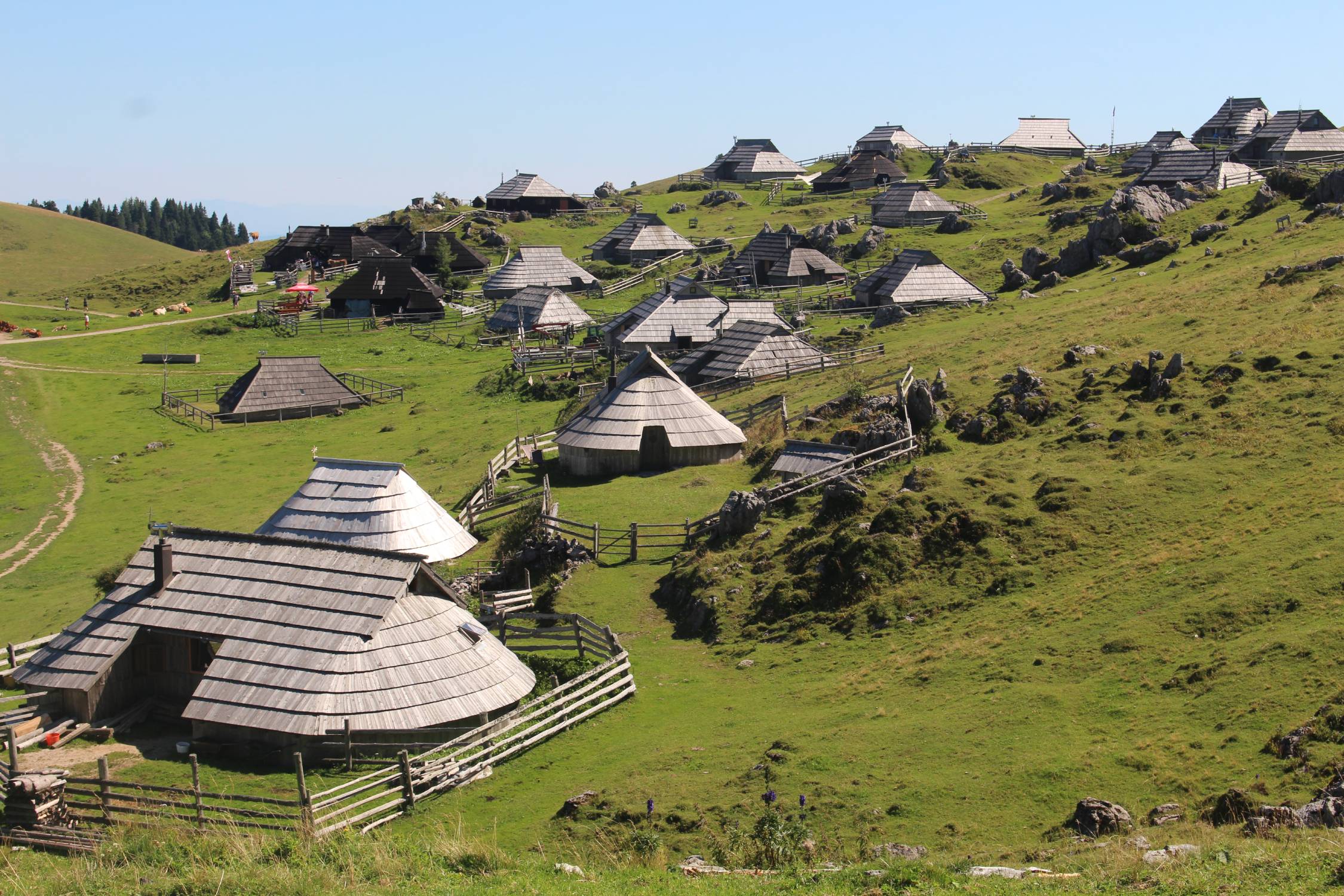 Velika Planina, habitations en bois