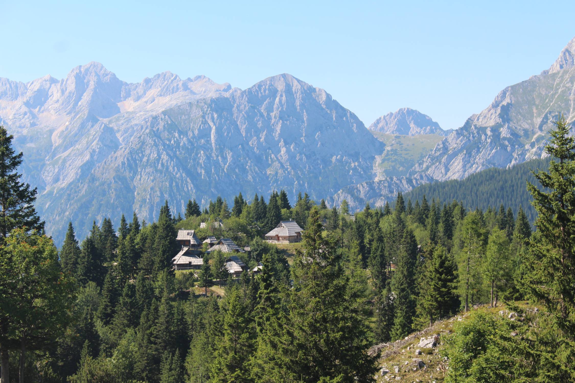 Velika Planina, paysage, village
