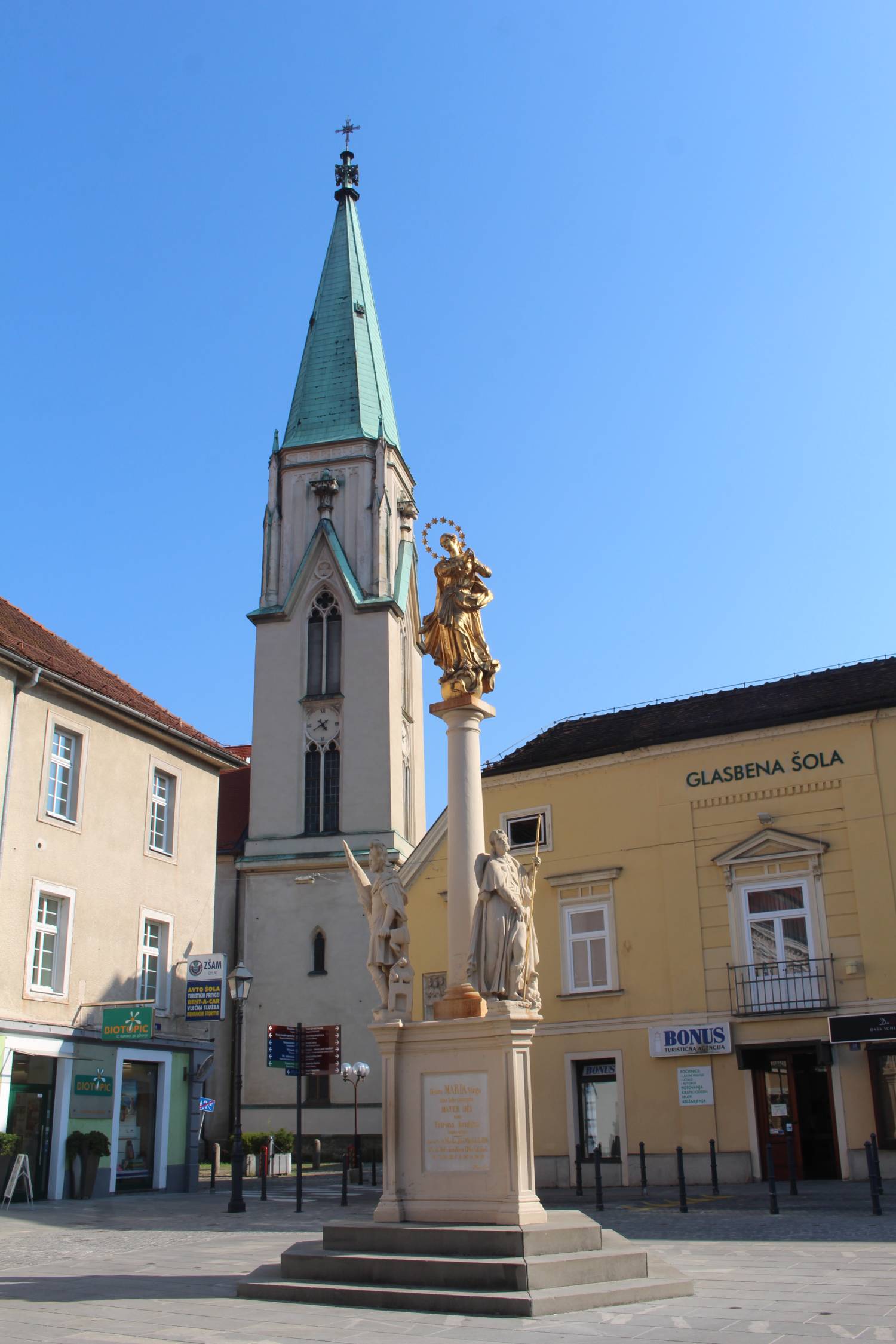 Celje, colonne mariale