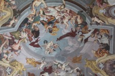 Ljubljana, cath&eacute;drale Saint-Nicolas, plafond