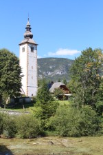 Lac de Bohinj, Ribcev Laz, &eacute;glise St-Jean-Baptiste