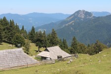 Velika Planina, maisons, paysage