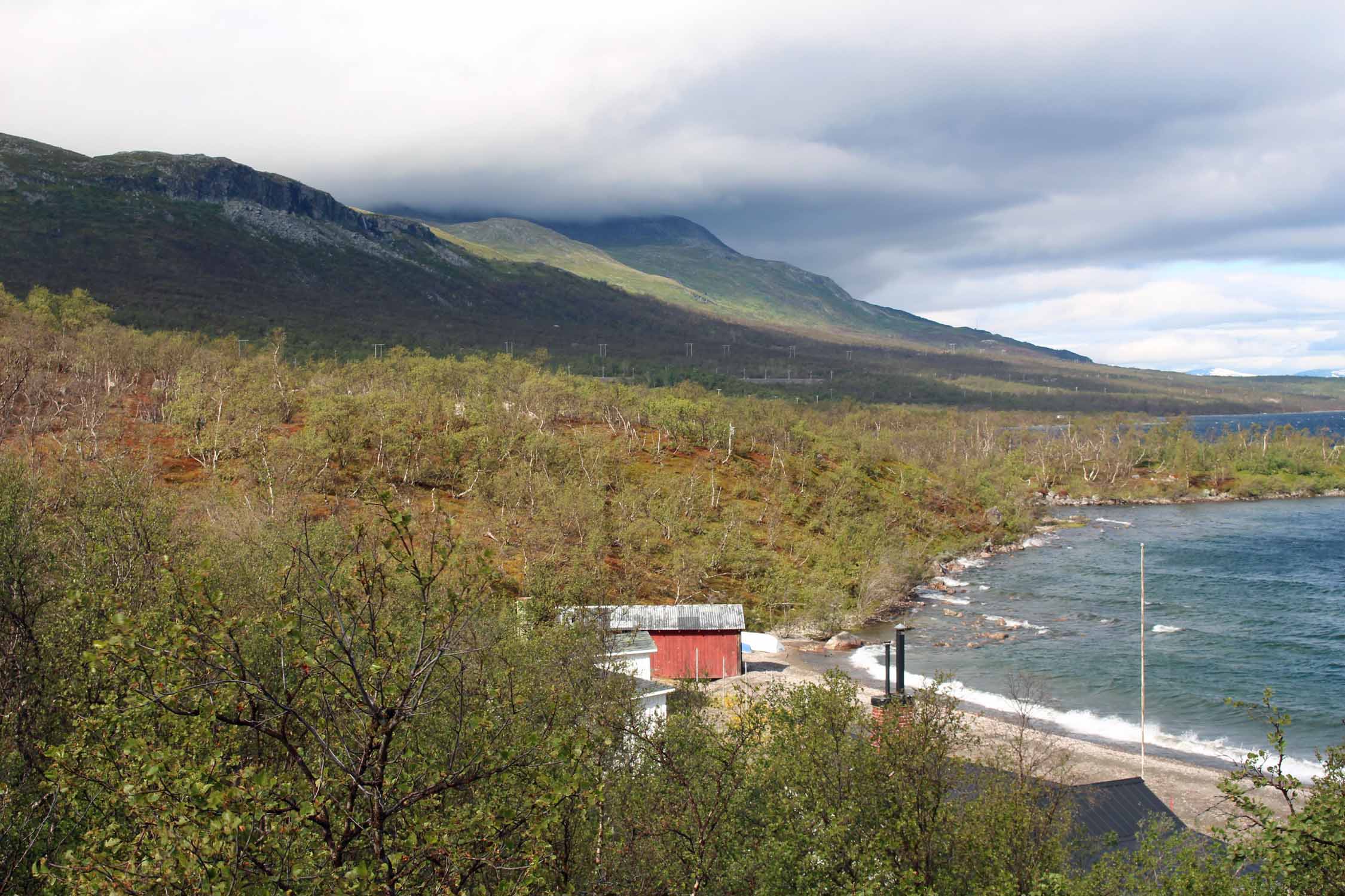 Laponie, Suède, lac Torniojarvi, Abisko